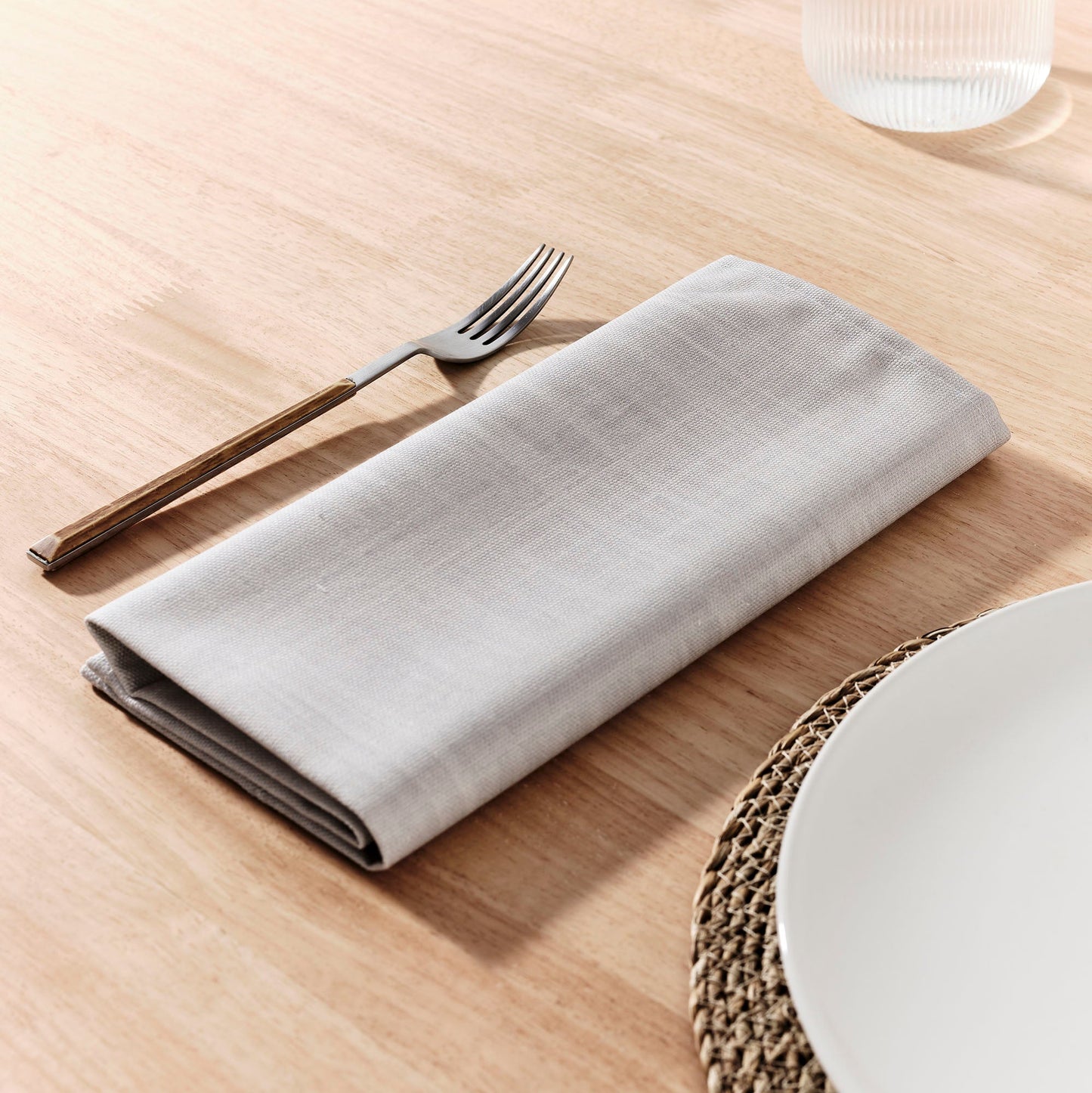 Pack 2 unidades servilletas Gris 50x50 cm