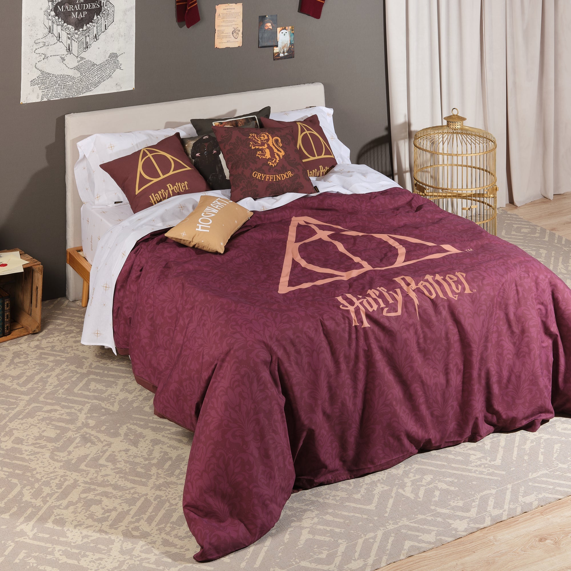 100% cotton duvet cover Deathly Hallows Damascus