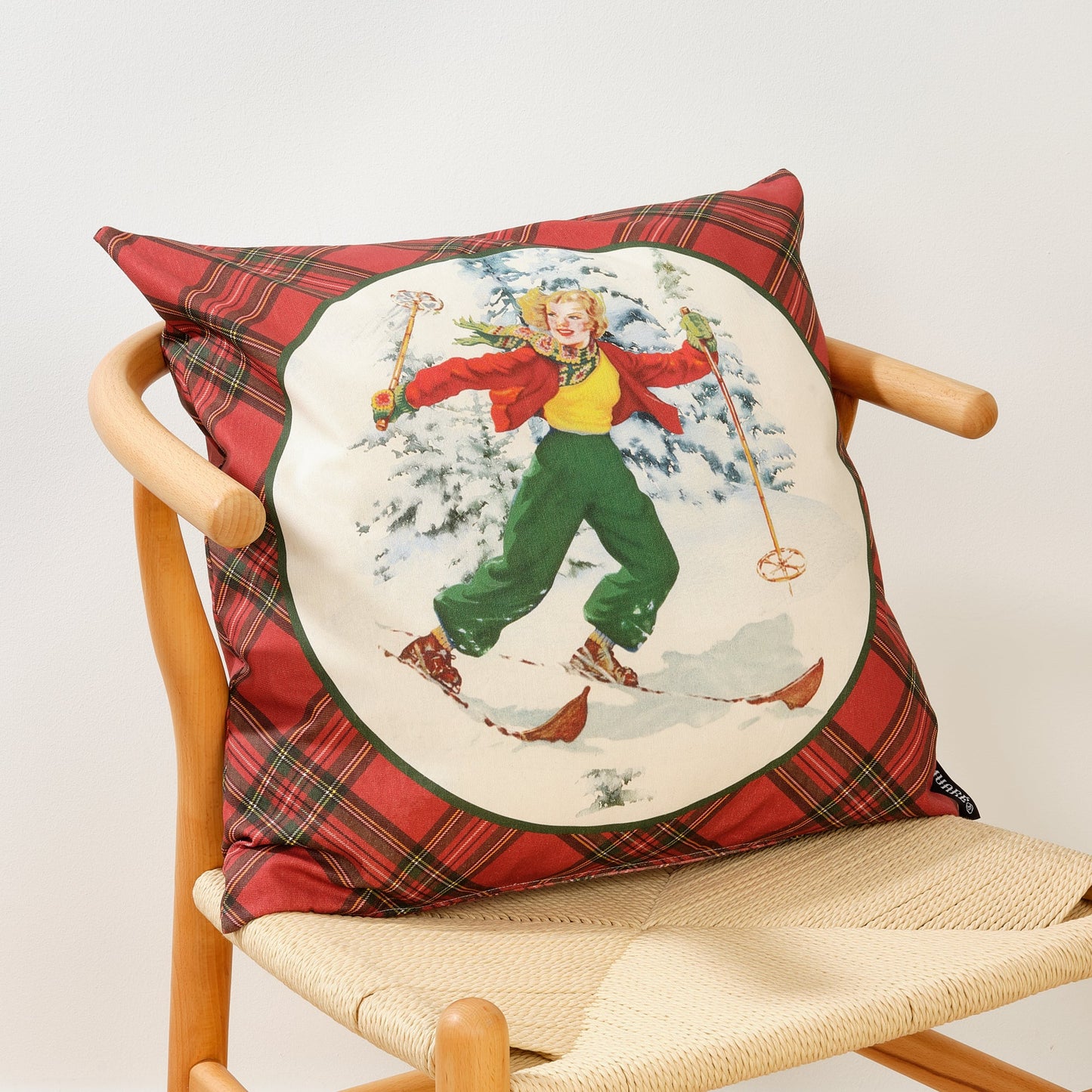 100% Cotton Christmas Sky Cushion Cover A 50x50 cm