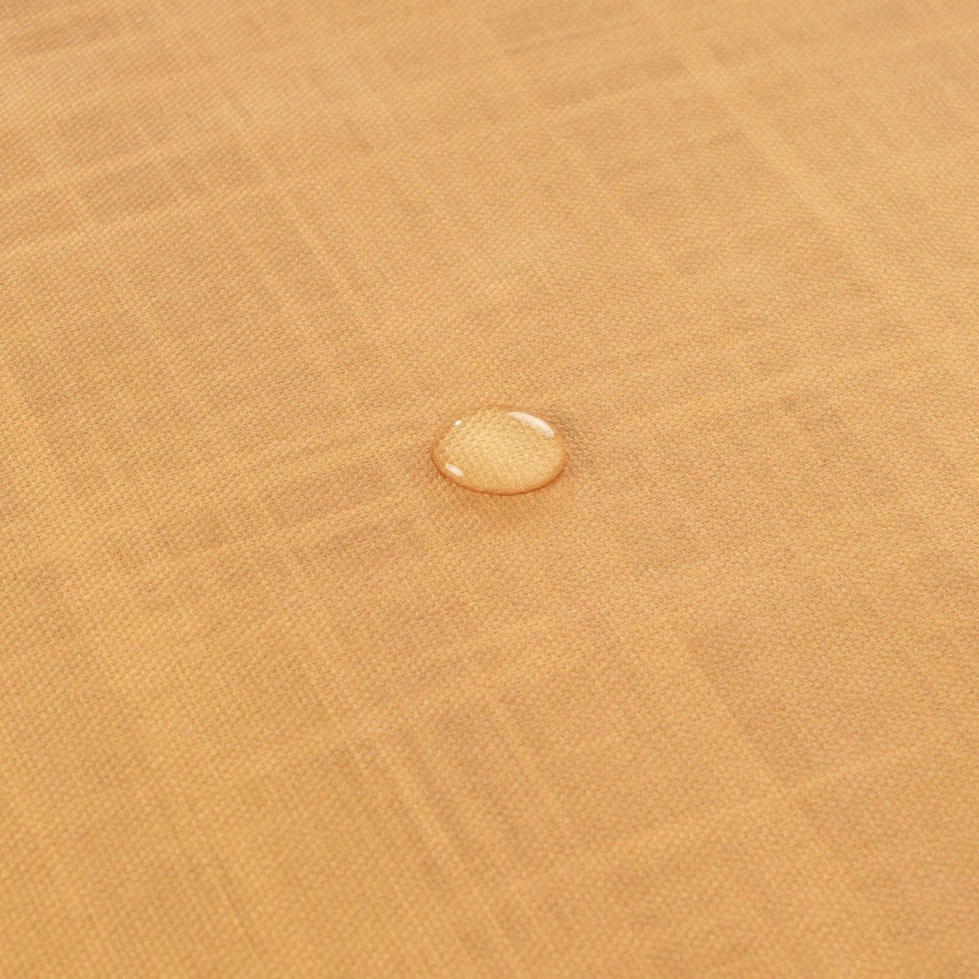 Round stain resistant tablecloth Mustard