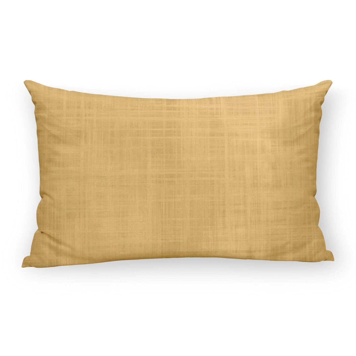 Housse de coussin moutarde 100% coton 30x50 cm