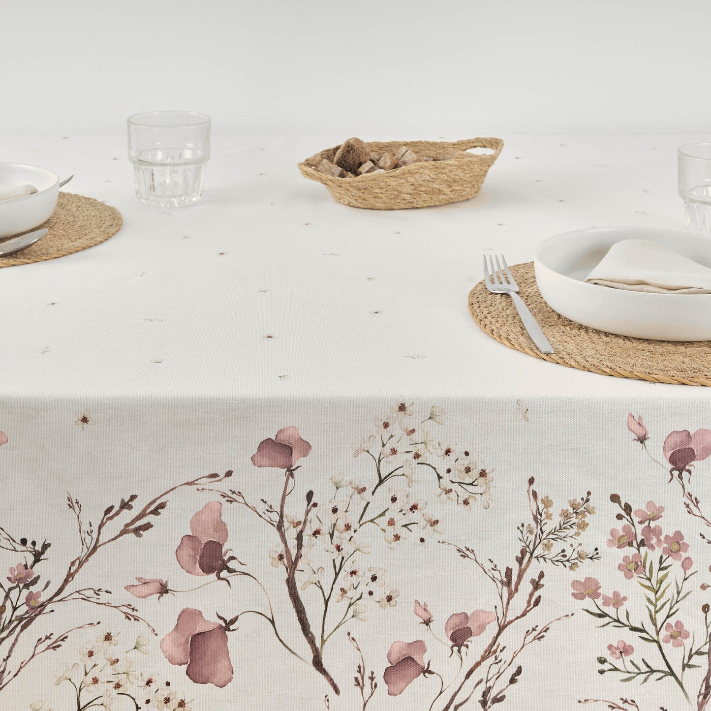 Mantel antimanchas Liel Rosa