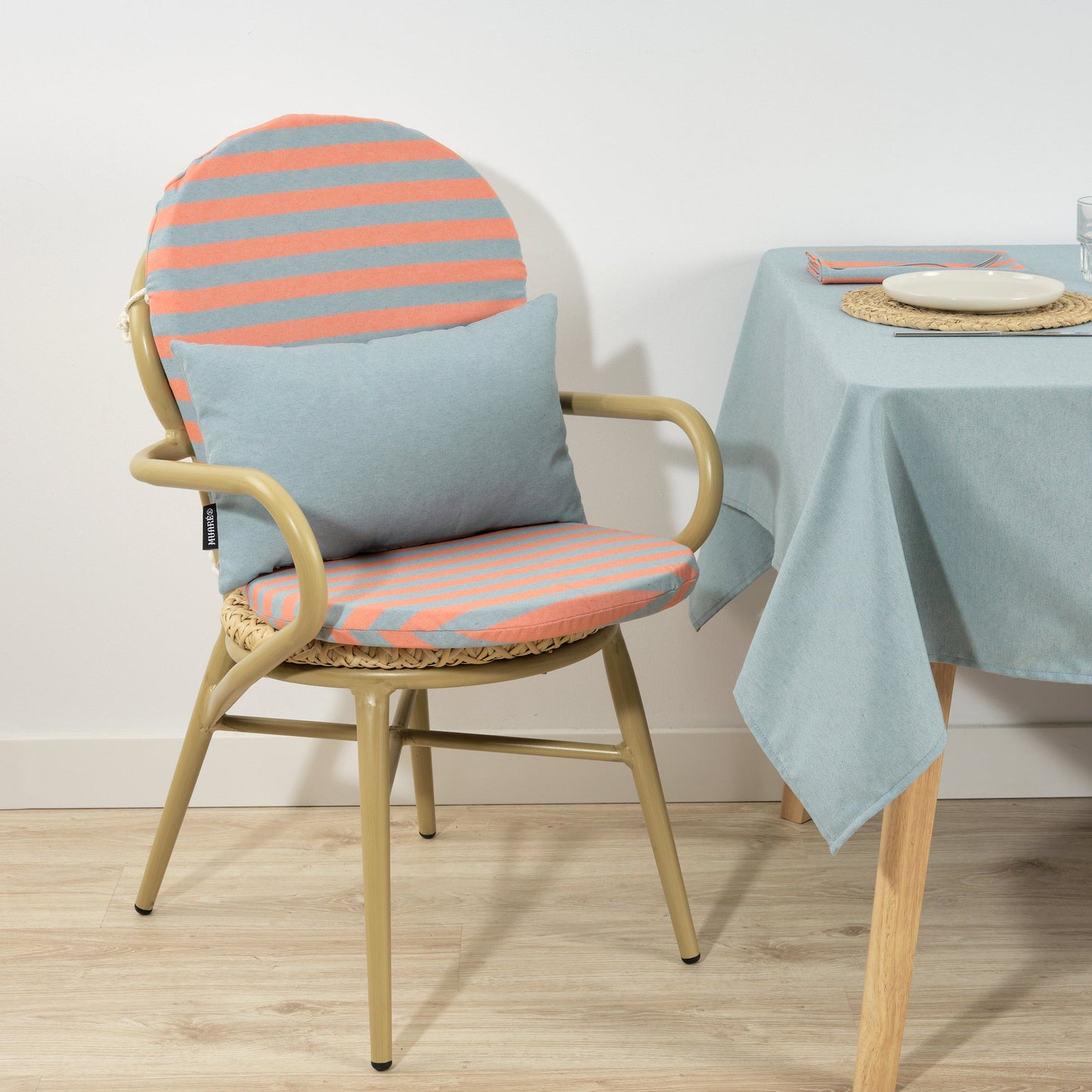 Housse de coussin Maglia Smooth Aqua 30x50 cm