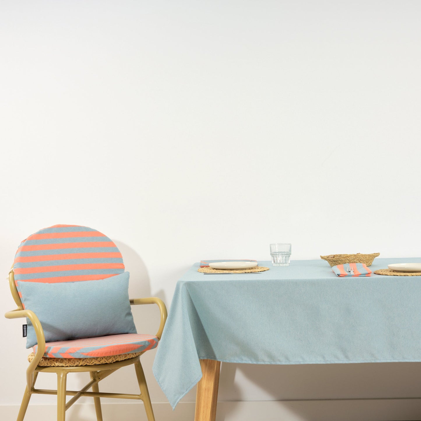 Housse de coussin Maglia Smooth Aqua 30x50 cm