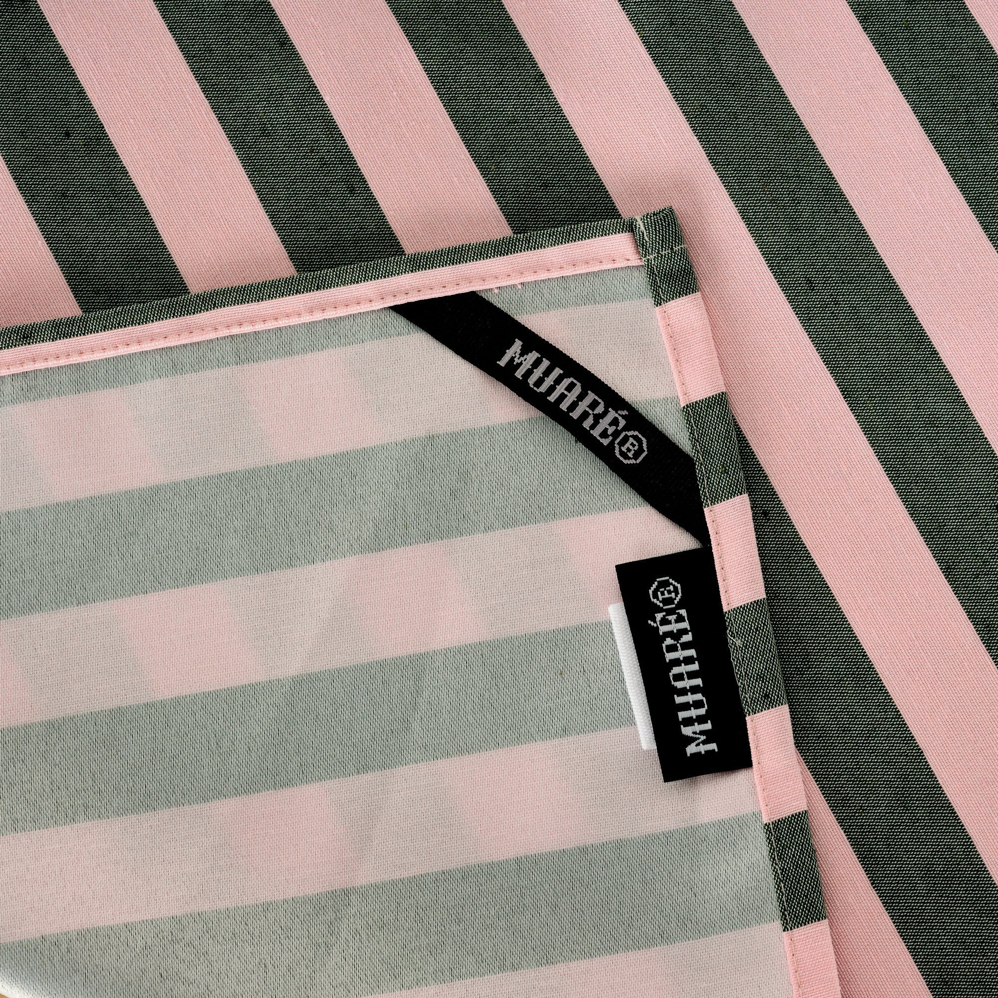 Maglia Pink and Moss Stripe Kitchen Towel 45x70 cm
