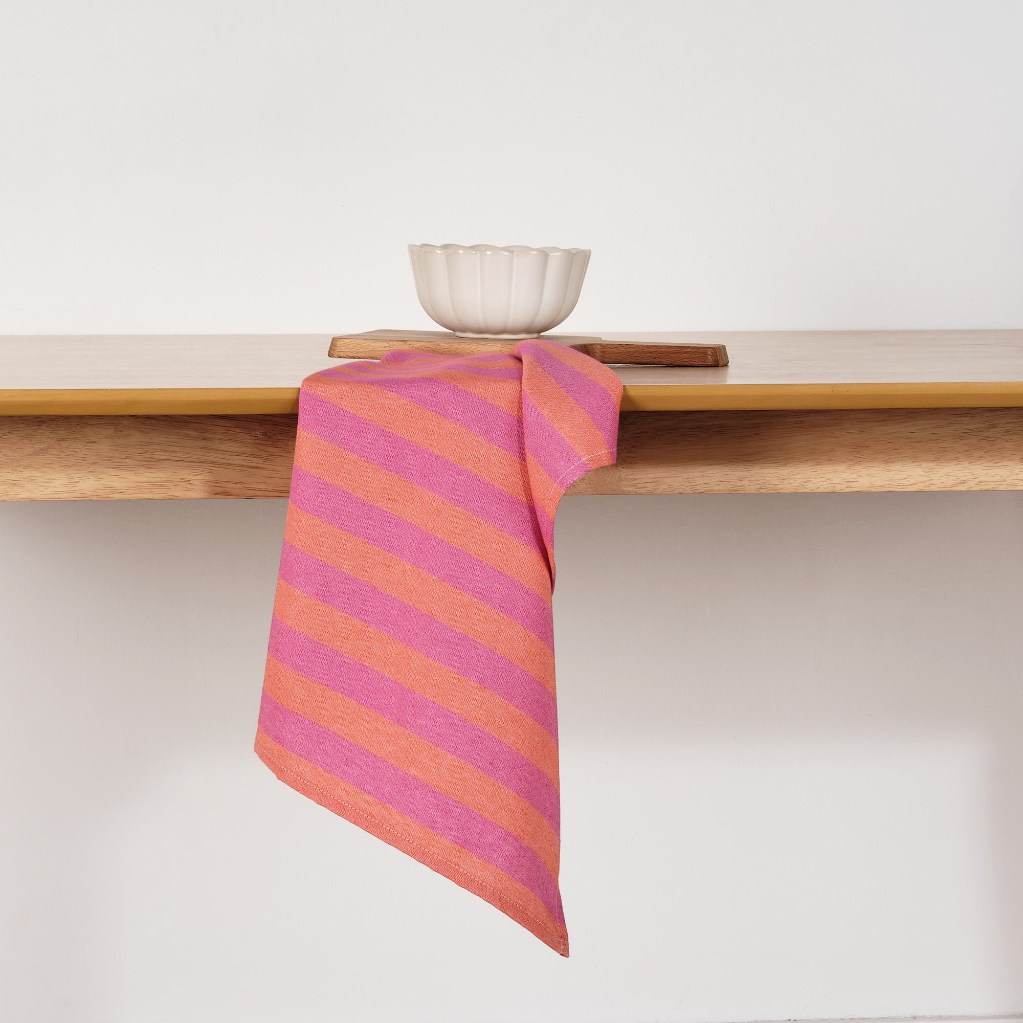 Maglia kitchen towel Fuchsia and Orange Stripe 45x70 cm