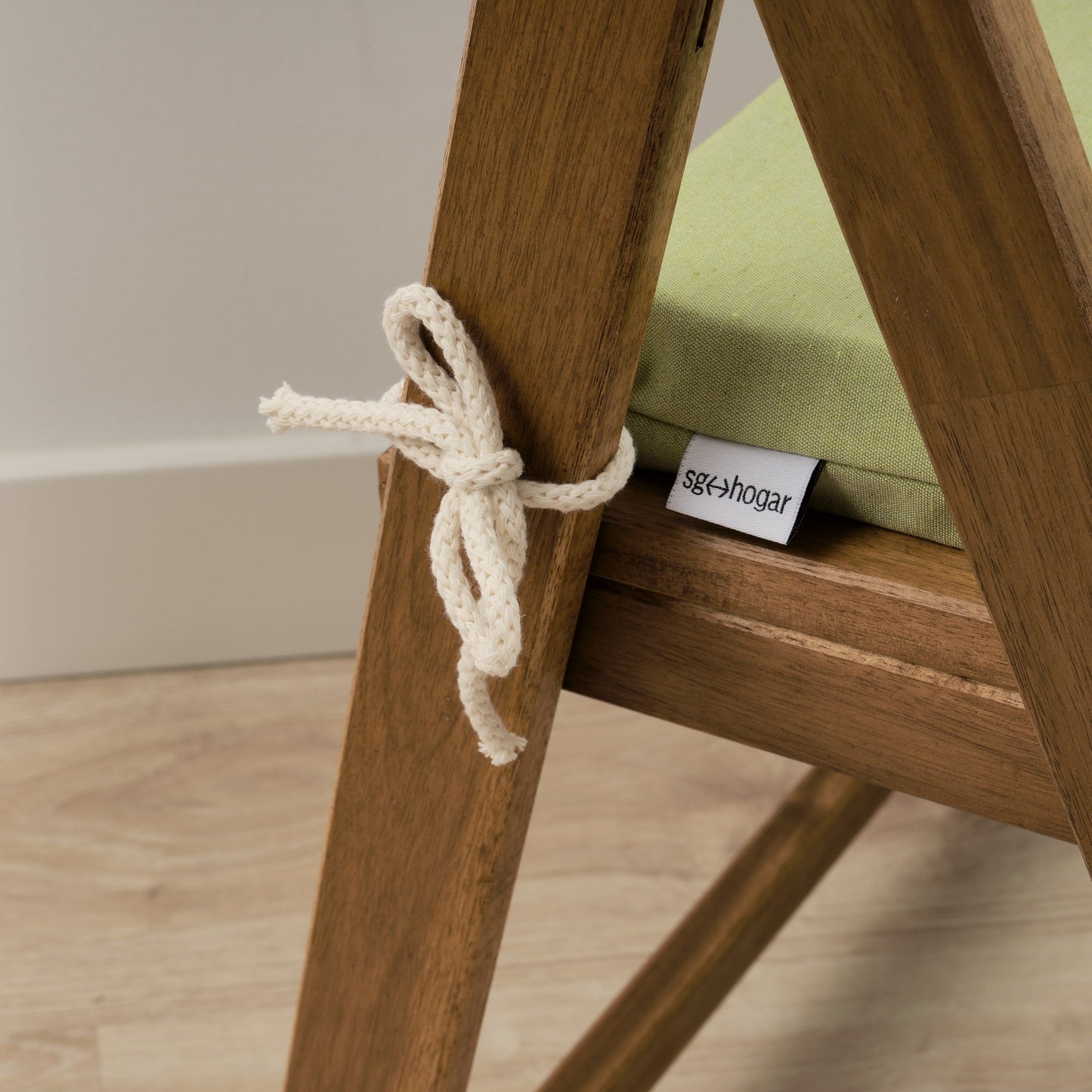 Cojín para asiento acolchado Maglia Liso Pistacho 40x40x5 cm