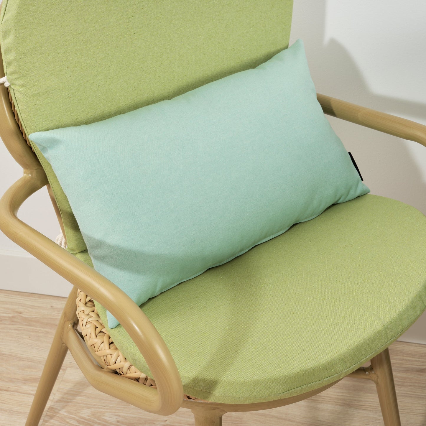Cojín para silla de exterior Maglia Liso Pistacho 48x90 cm