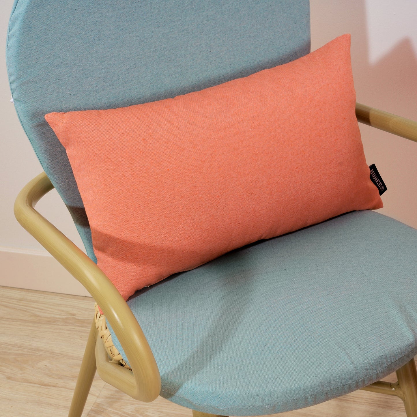 Cojín para silla de exterior Maglia Liso Agua 48x90 cm