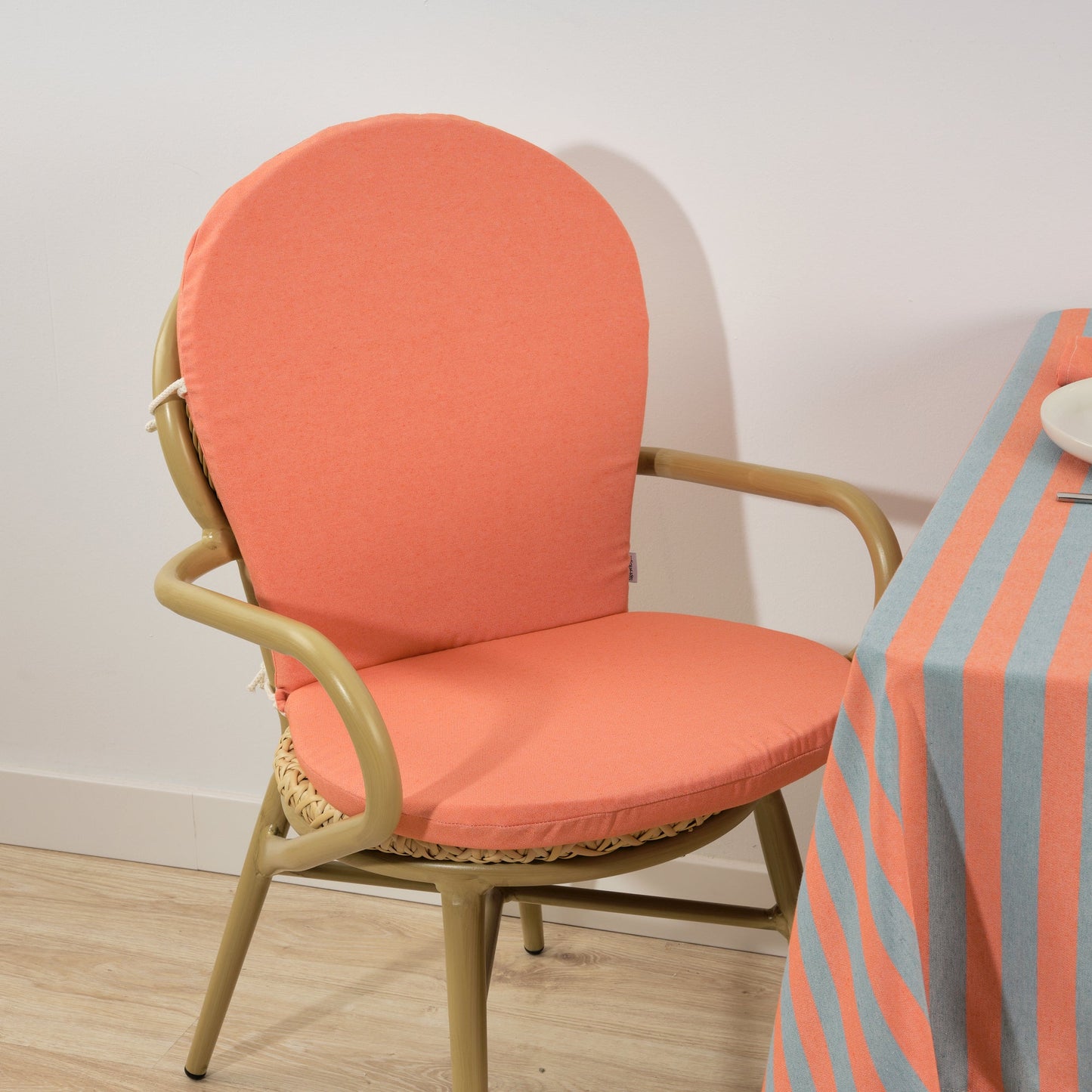 Cojín para silla de exterior Maglia Liso Naranja 48x90 cm