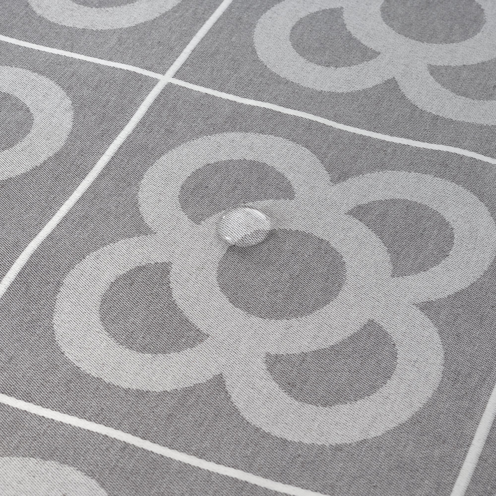 Nappe antitache jacquard Roure 3760B Gris Moyen