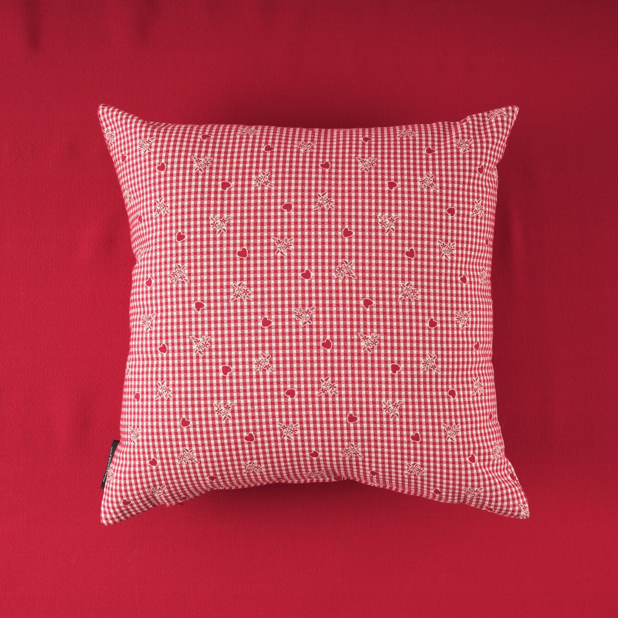 Reversible jacquard cushion cover 45x45 cm 33785