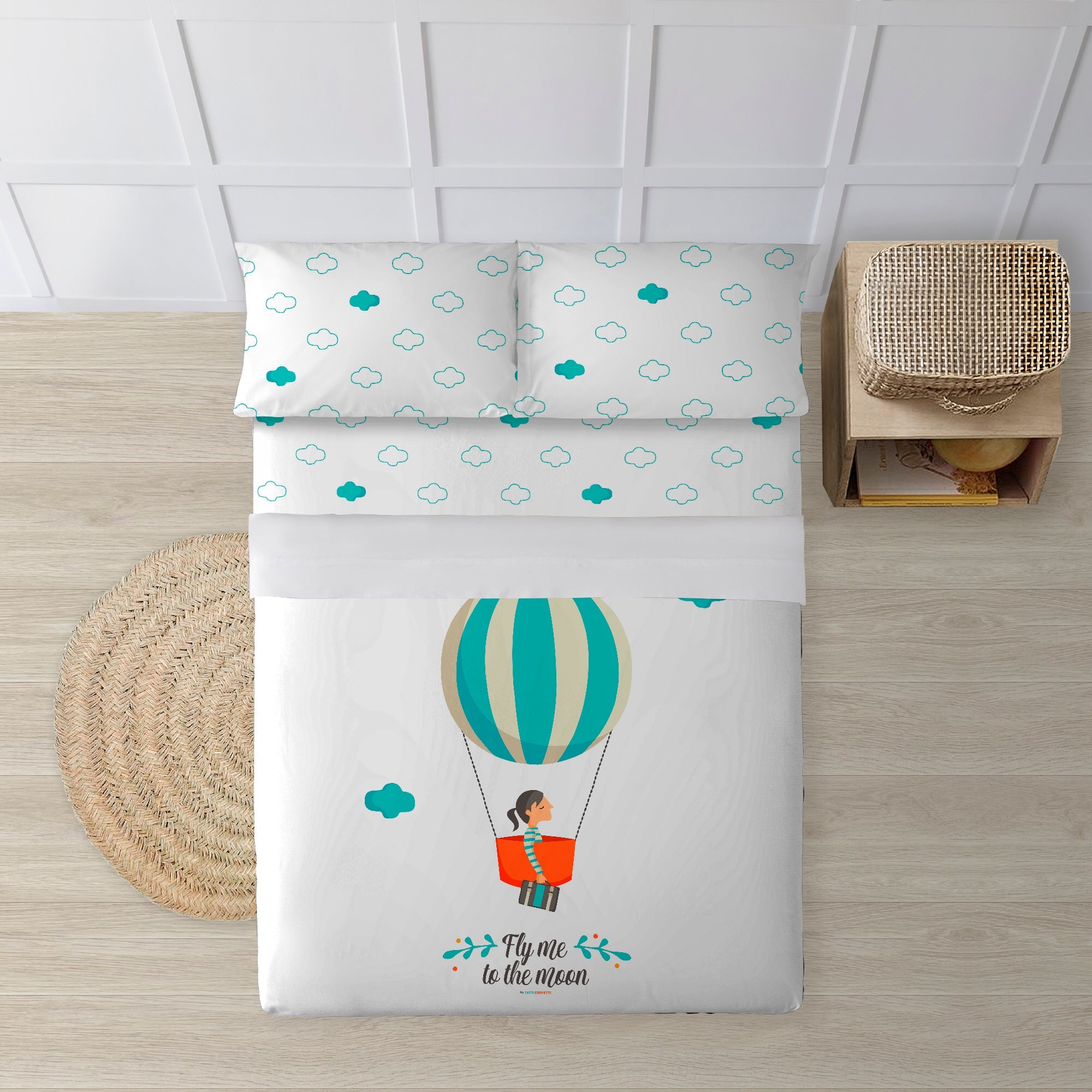 100% Cotton Sheet Set Globo Chica