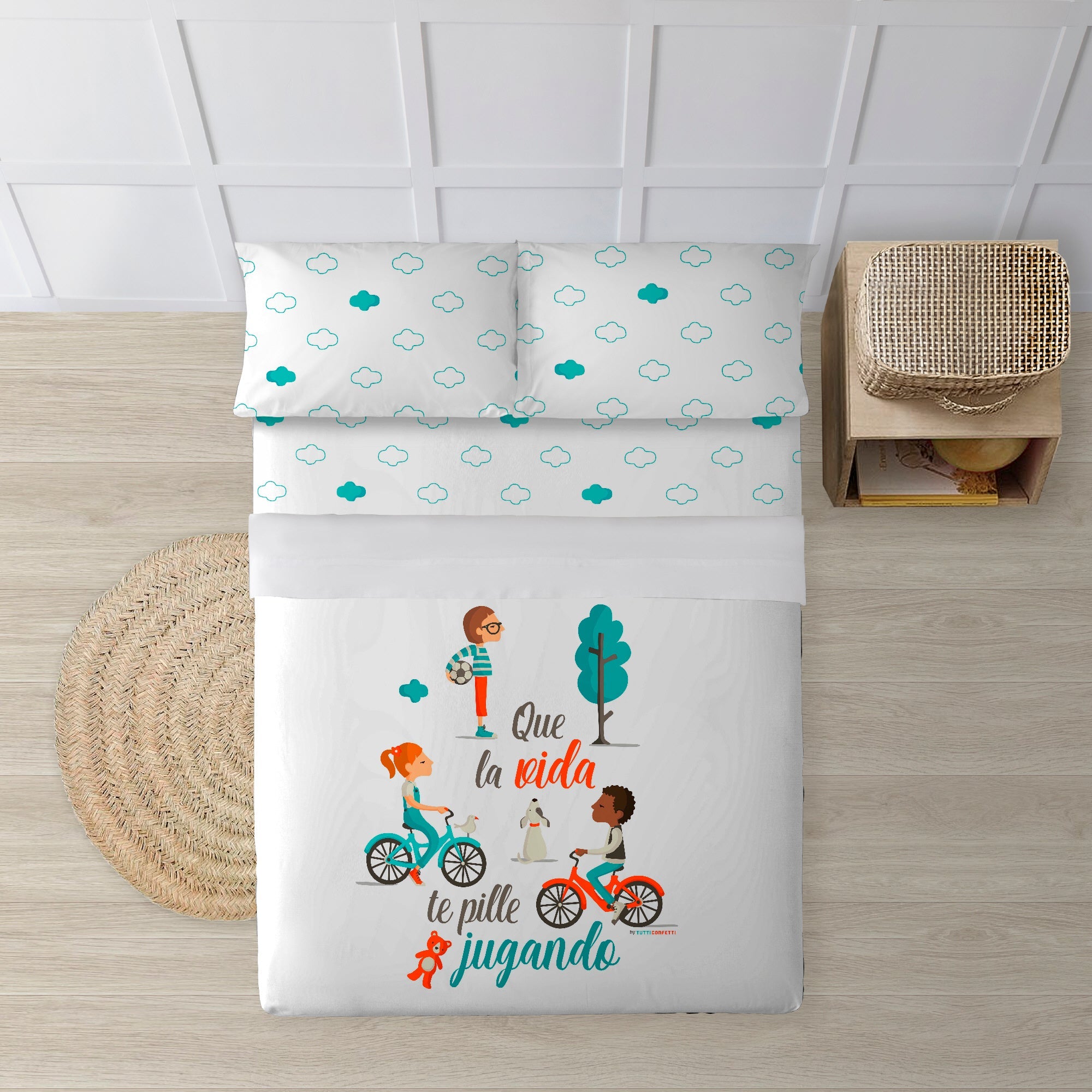 100% cotton sheet set Playing