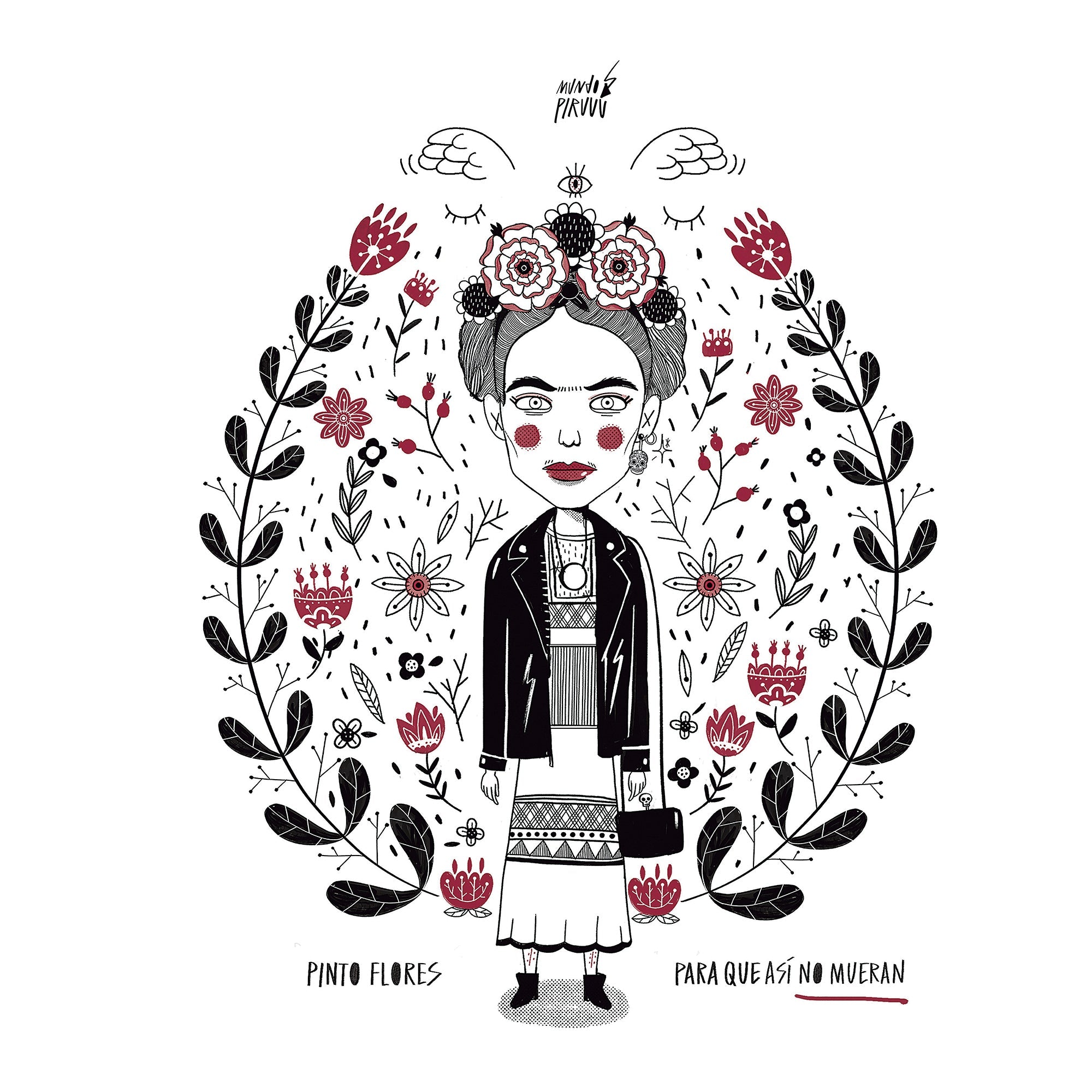 100% cotton Pinto Frida sheet set from Mundopiruuu
