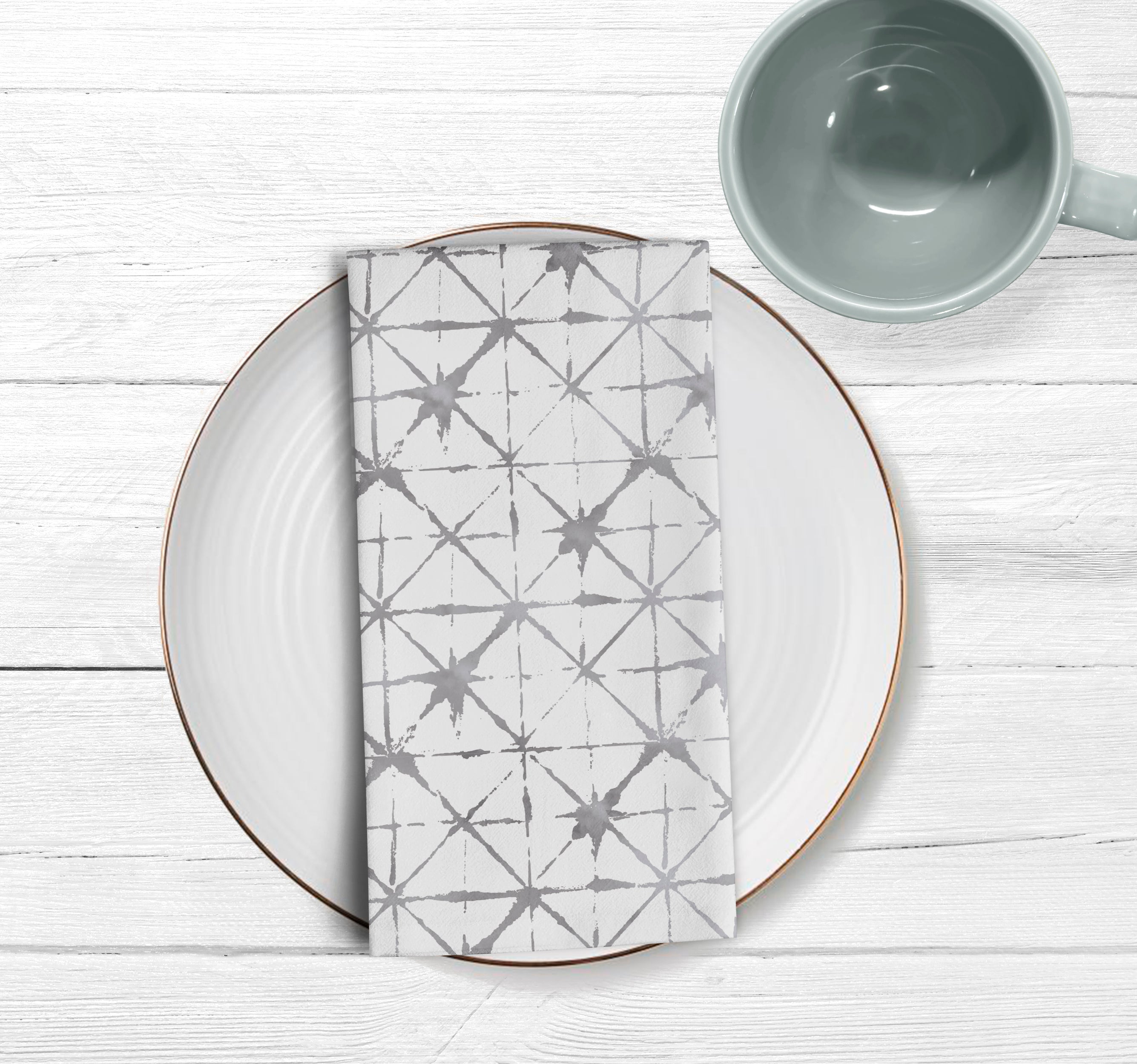 Pack de 2 serviettes Modèle 42 100% coton 45x45 cm