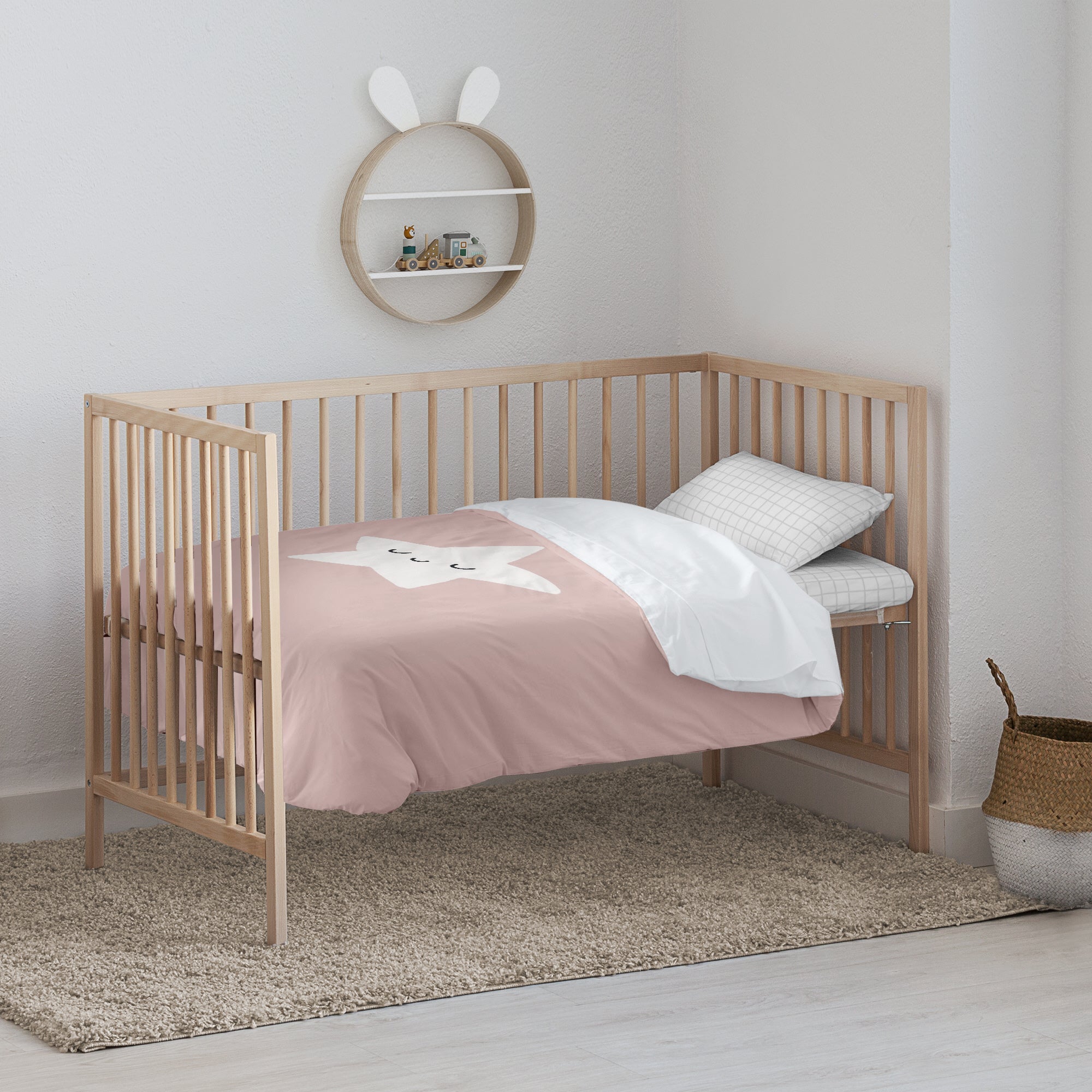 Housse de couette berceau Nadir Rose