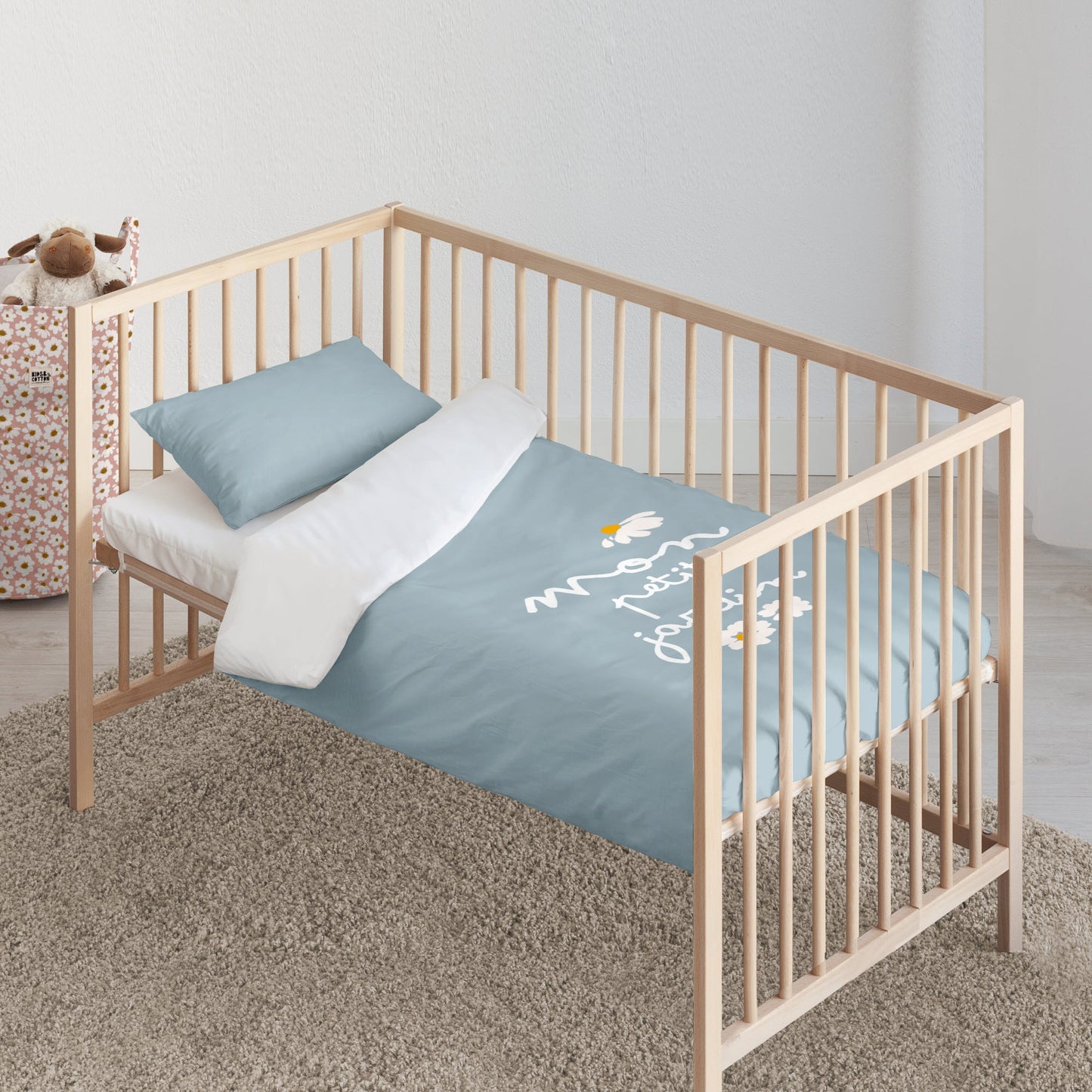 Housse de couette pour berceau Xalo Bleu Grand