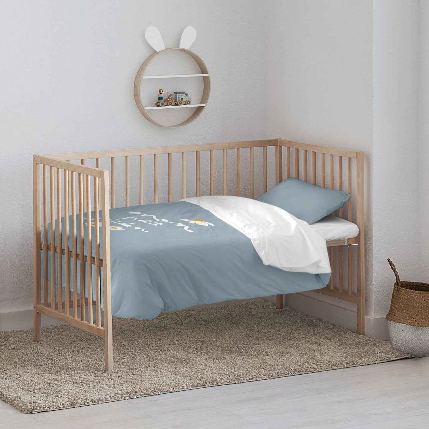 Housse de couette pour berceau Xalo Bleu Grand