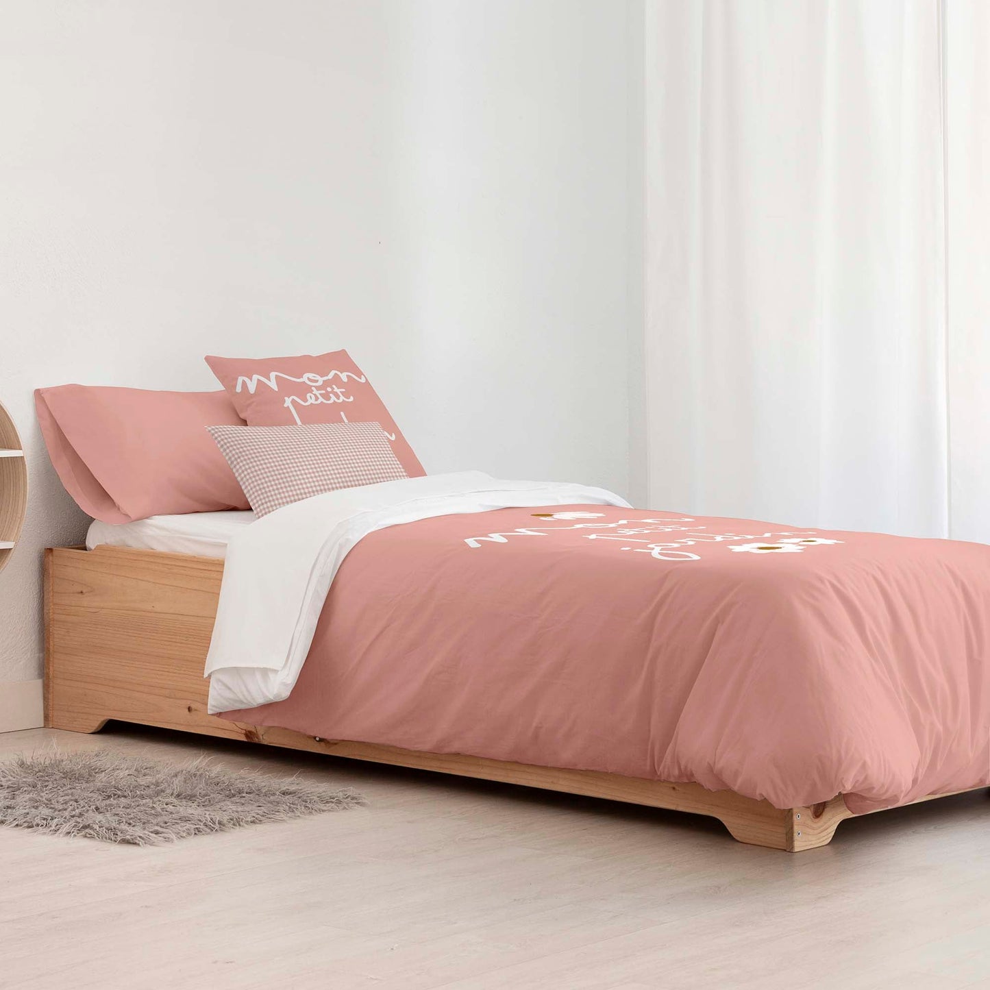 Funda nórdica 100% algodón Xalo Rosa Big