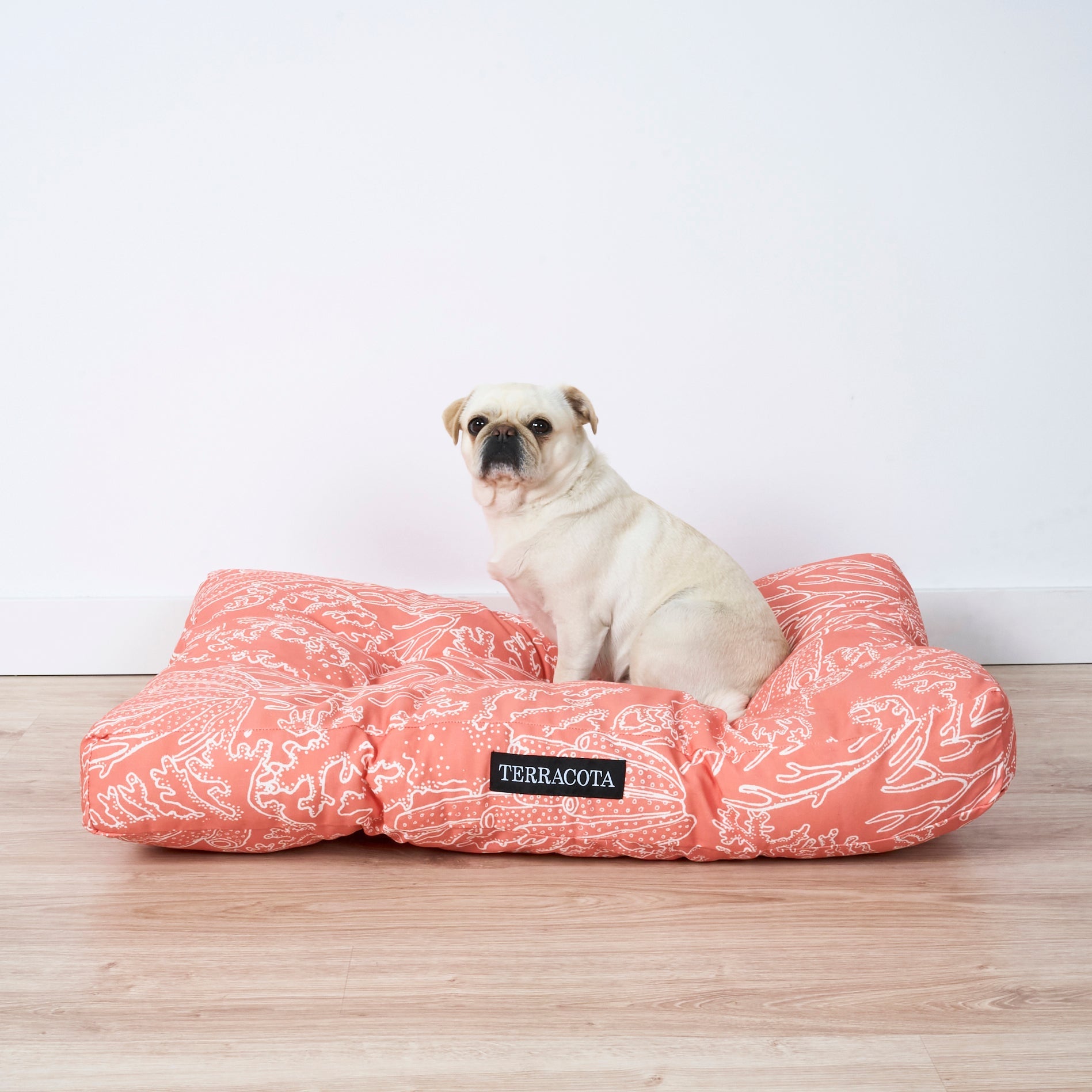 Cama para mascotas gruesa y acolchada antimanchas Estarit Coral