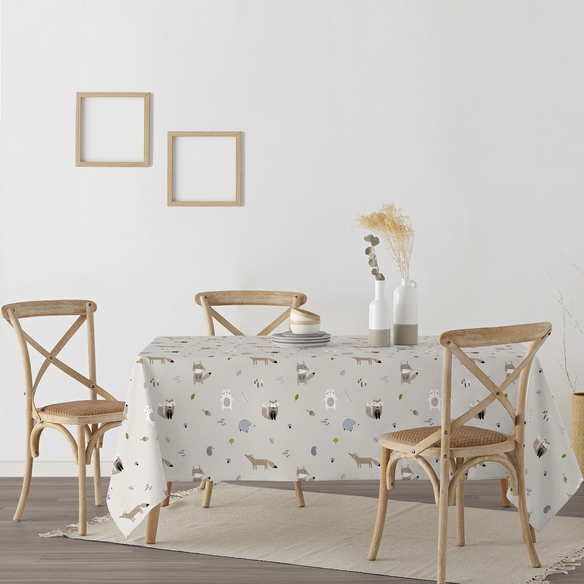 Kenai 100% cotton stain resistant tablecloth