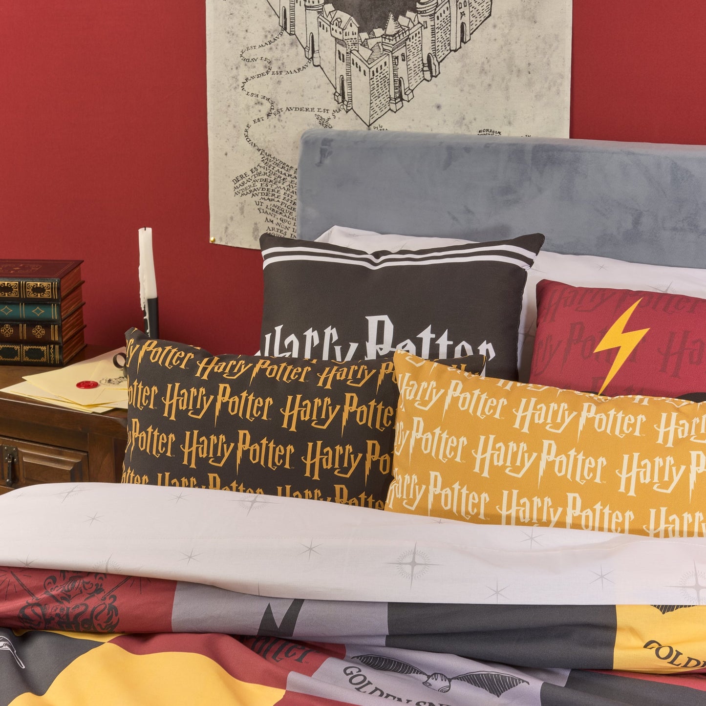 Funda nórdica 100% algodón Hogwarts cuadros