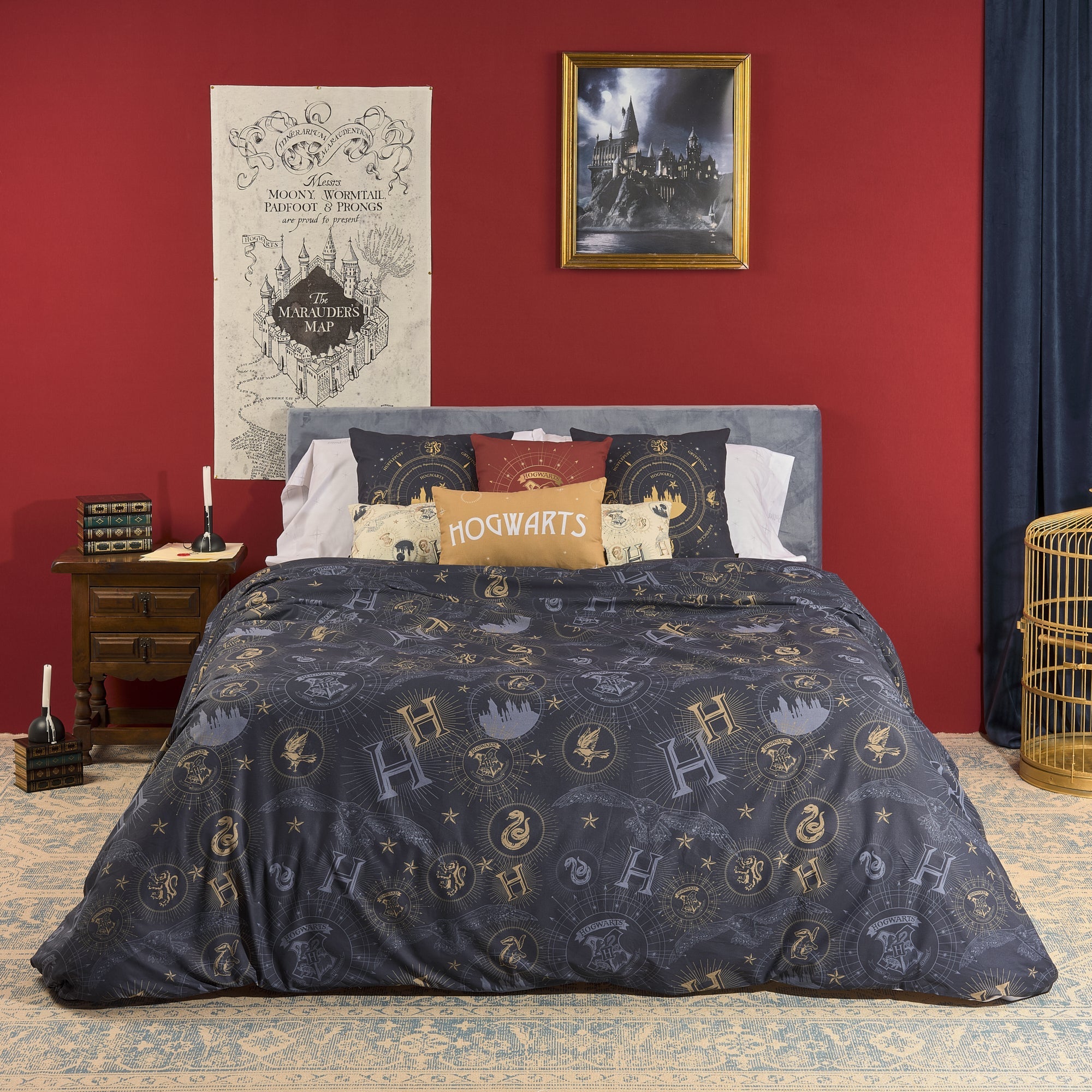 Harry Potter Gold 100% Cotton Duvet Cover