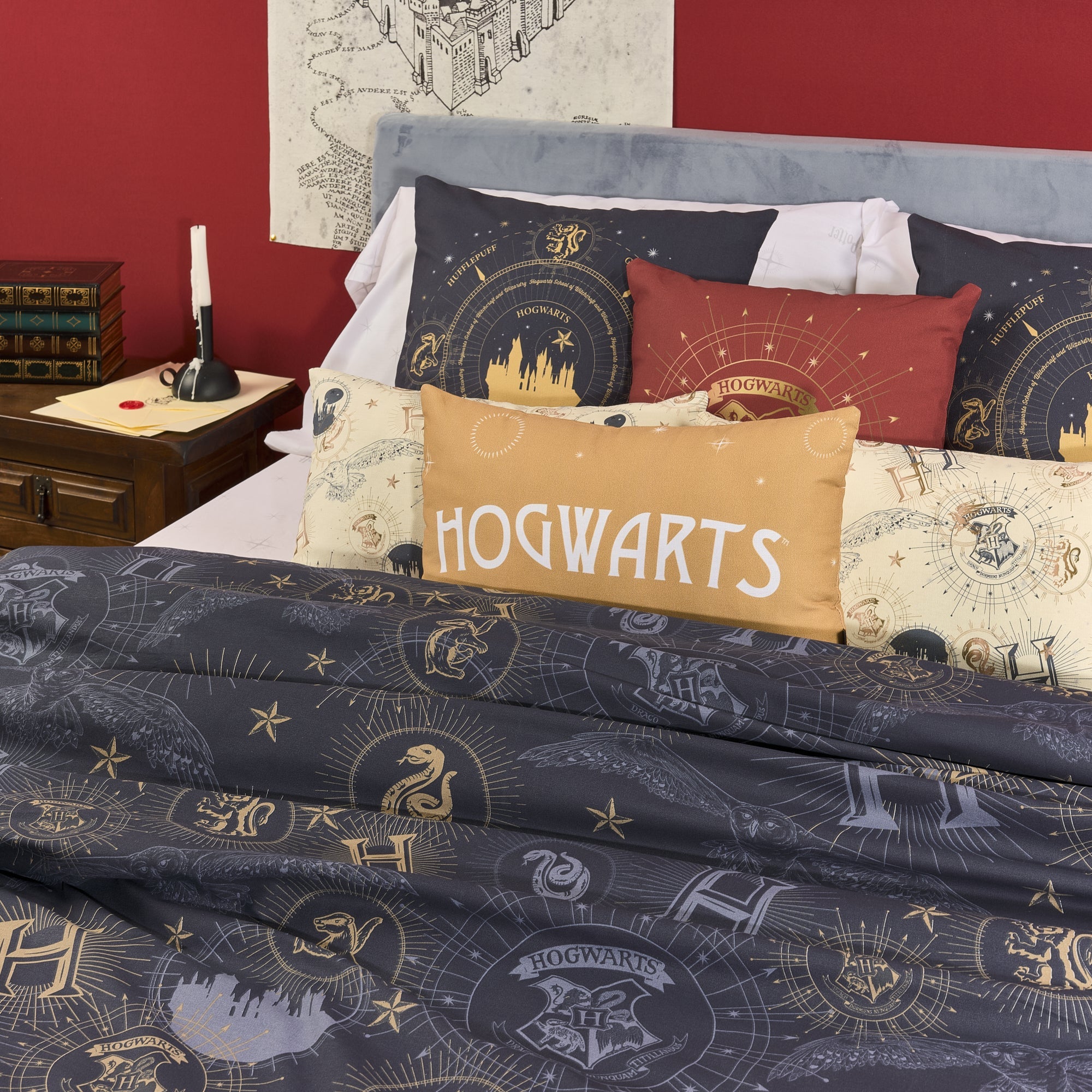 Harry Potter Gold 100% Cotton Duvet Cover