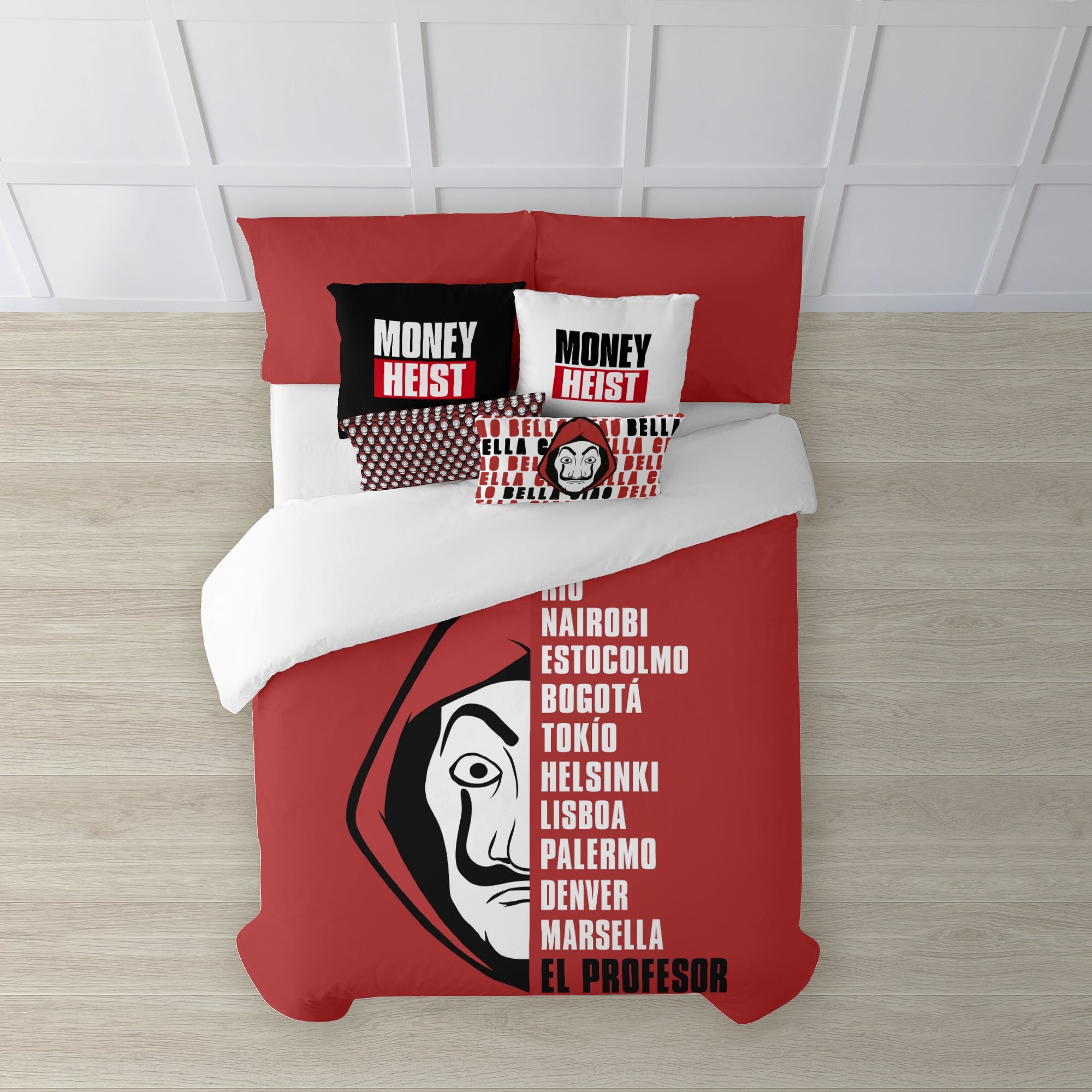 Housse de couette 100% coton Money Heist