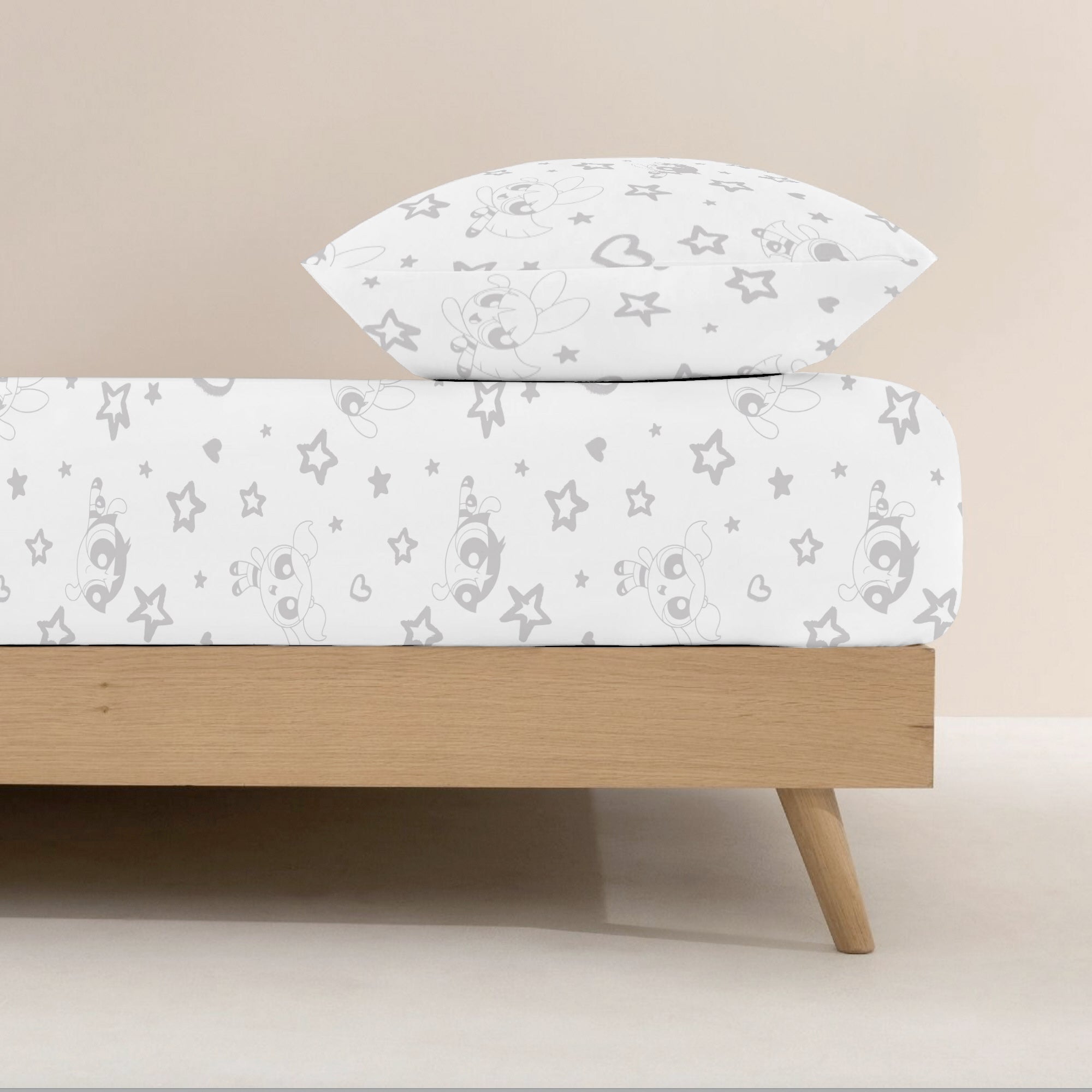 Powerpuff Girls fitted sheet 100% cotton