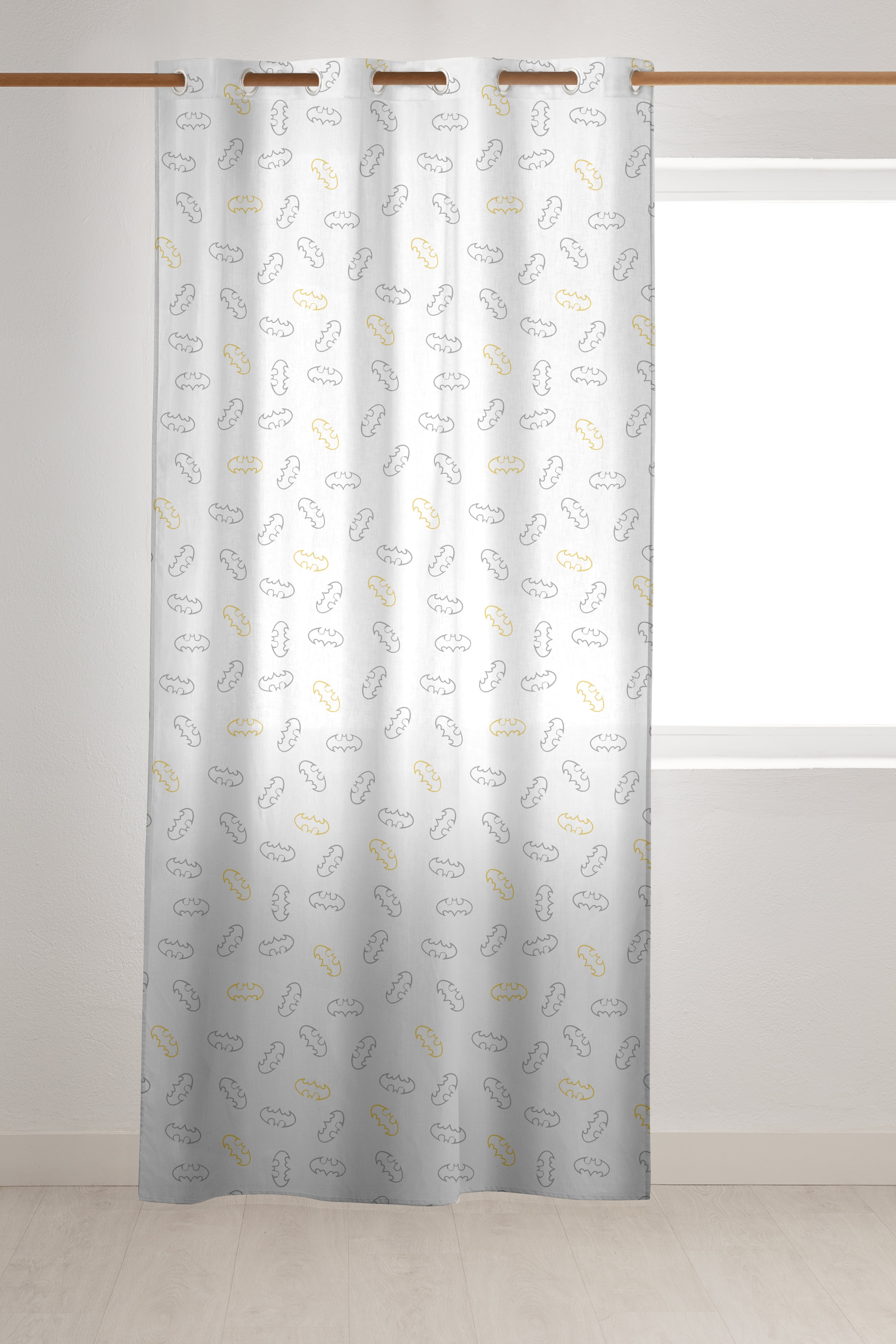 Batman Half Panama Eyelet Curtain