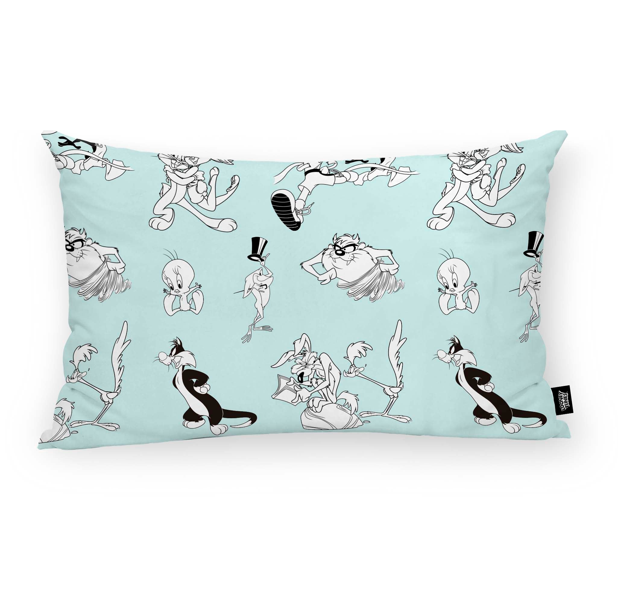 100% Cotton Cushion Cover 30x50 cm Looney Tunes B&W C