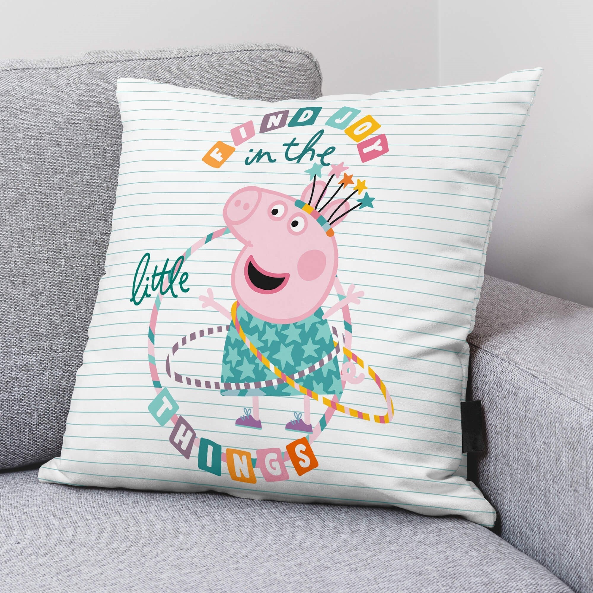100% cotton cushion cover 45x45cm Find Joy B
