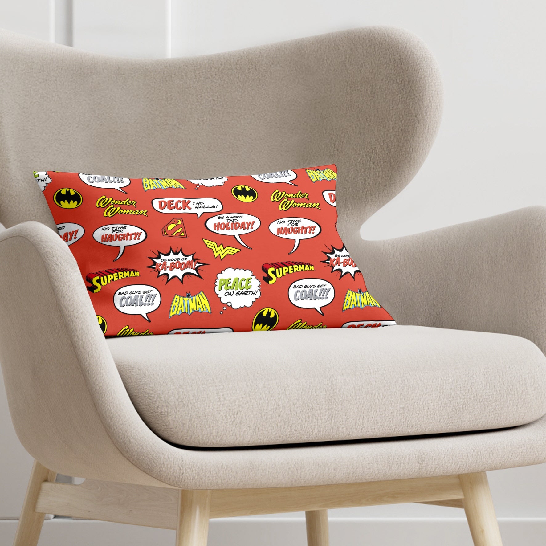 100% Cotton Cushion Cover 30x50 cm Vintage Superhero C