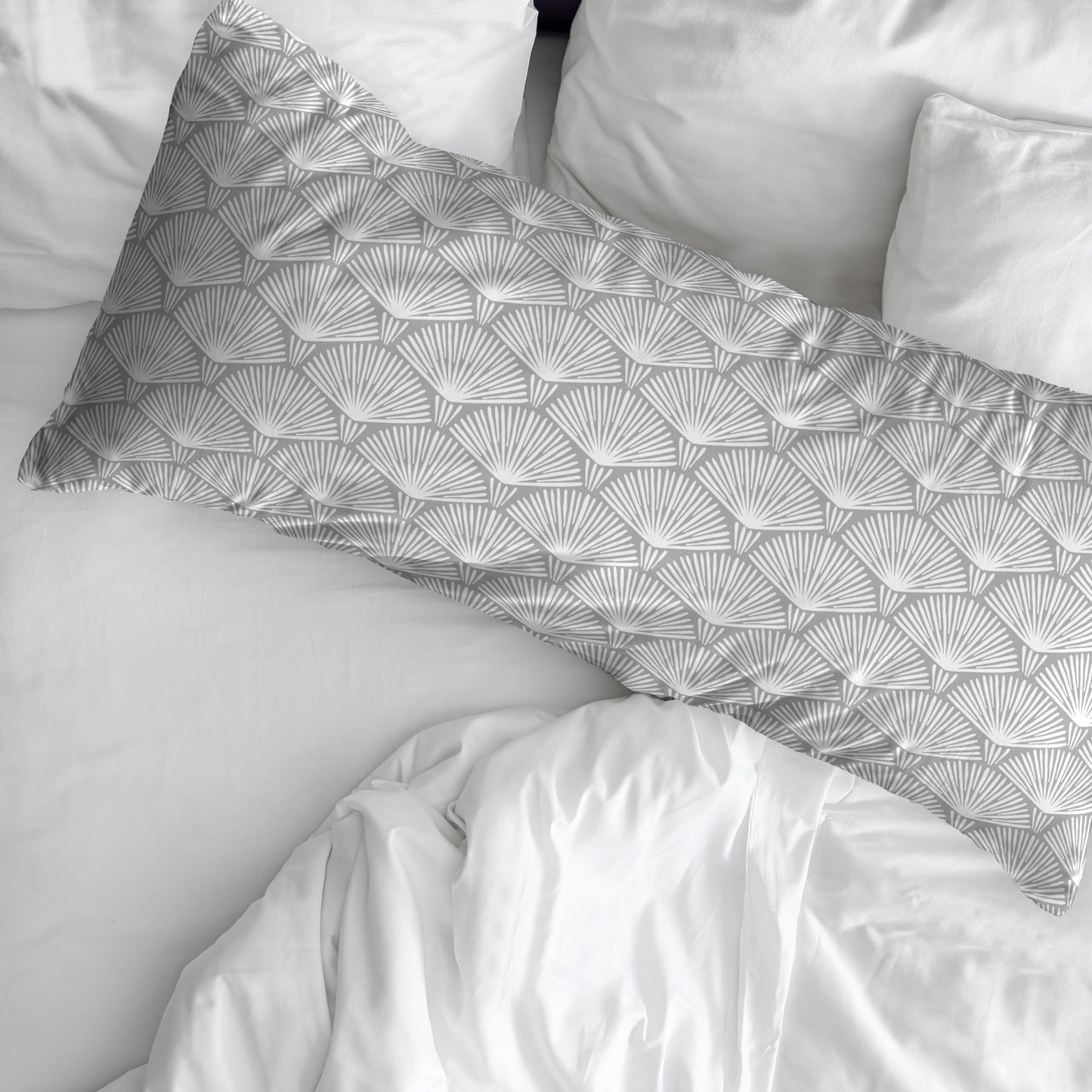Funda de almohada 100% algodón Nashik Gris FN