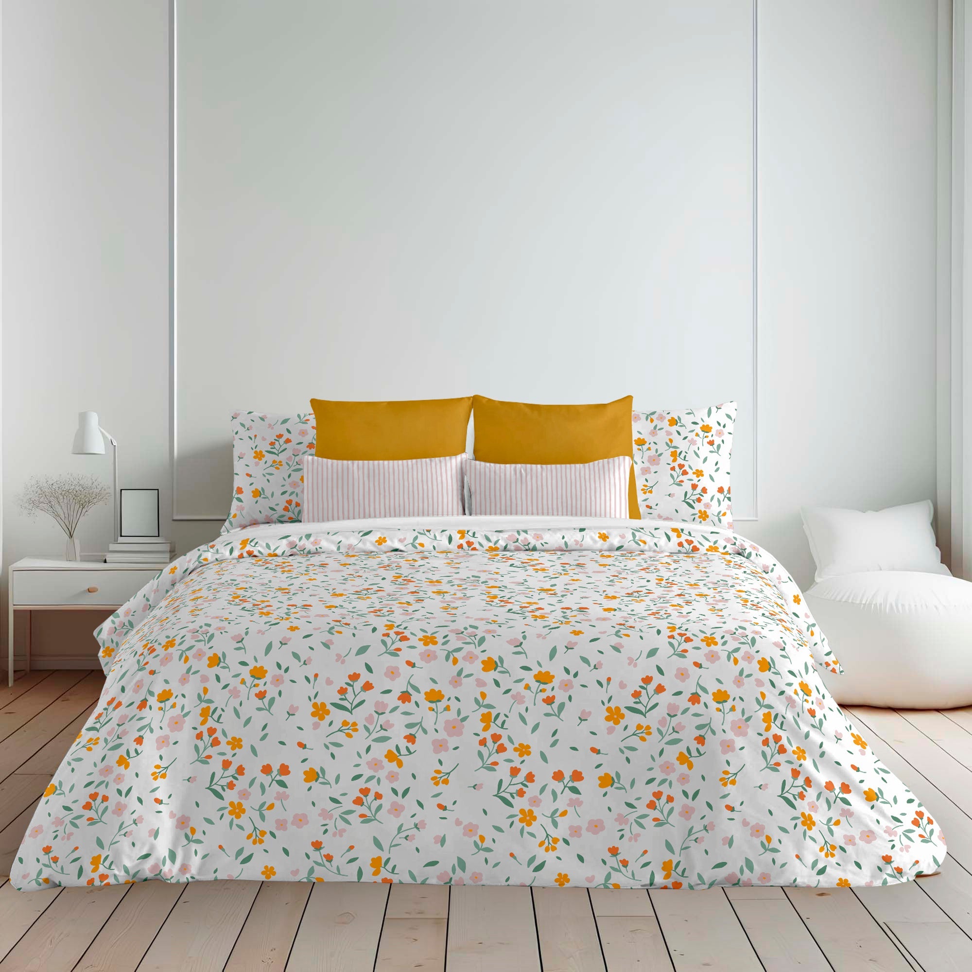 Akaroa 100% cotton buttoned duvet cover