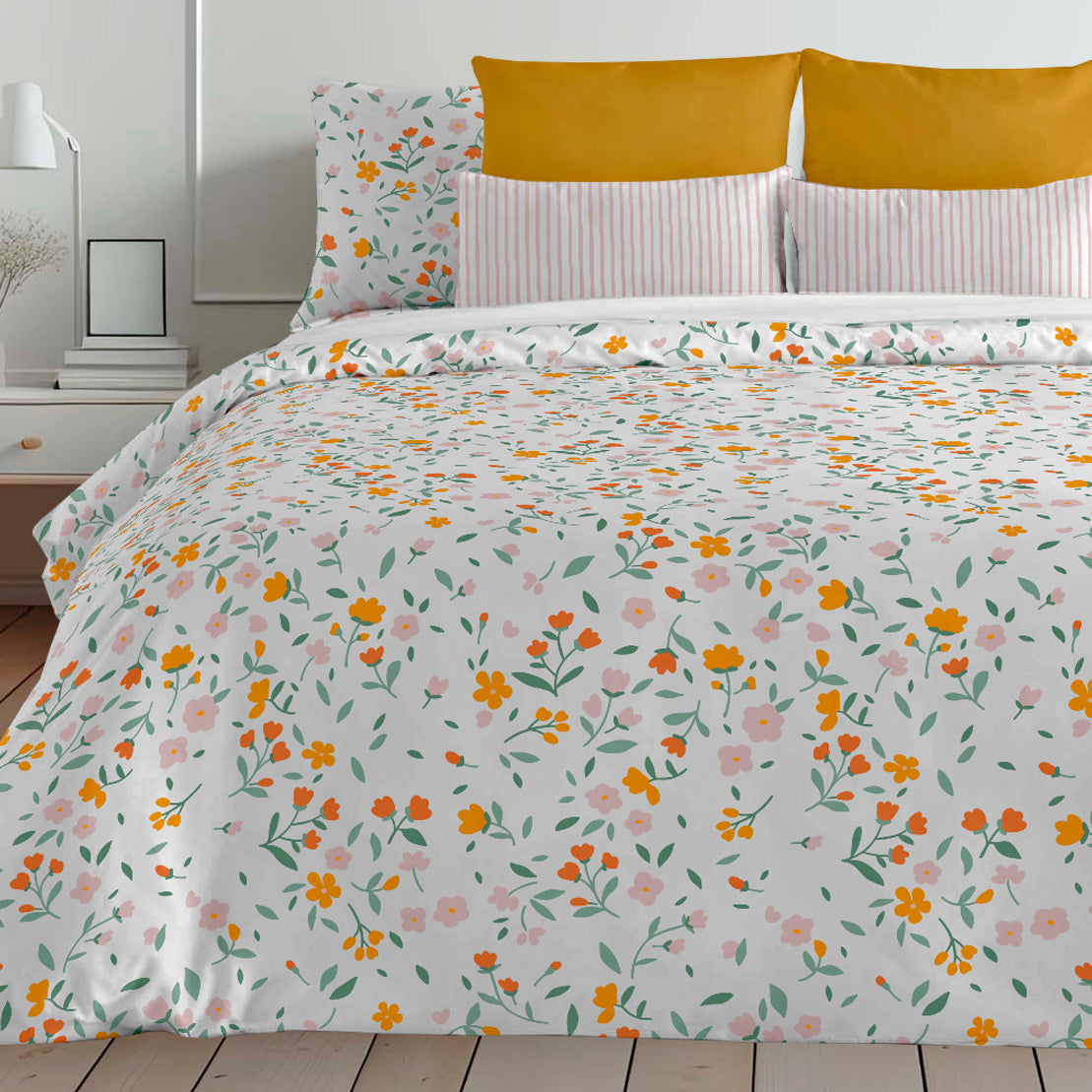 Akaroa 100% cotton buttoned duvet cover