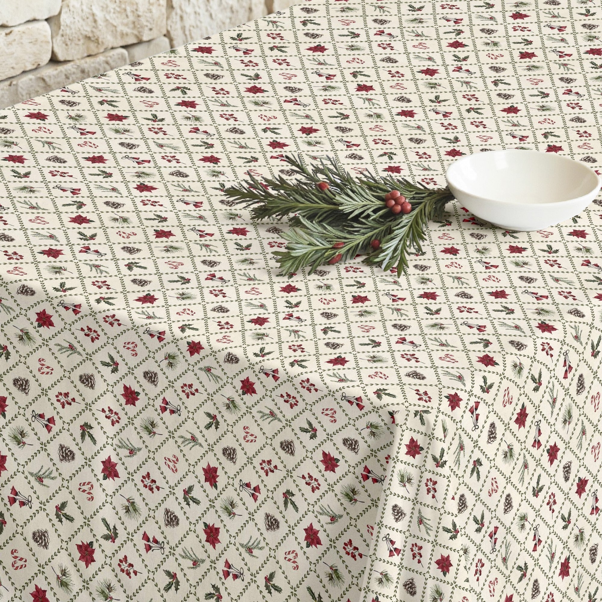 Mantel antimanchas Christmas flower 2