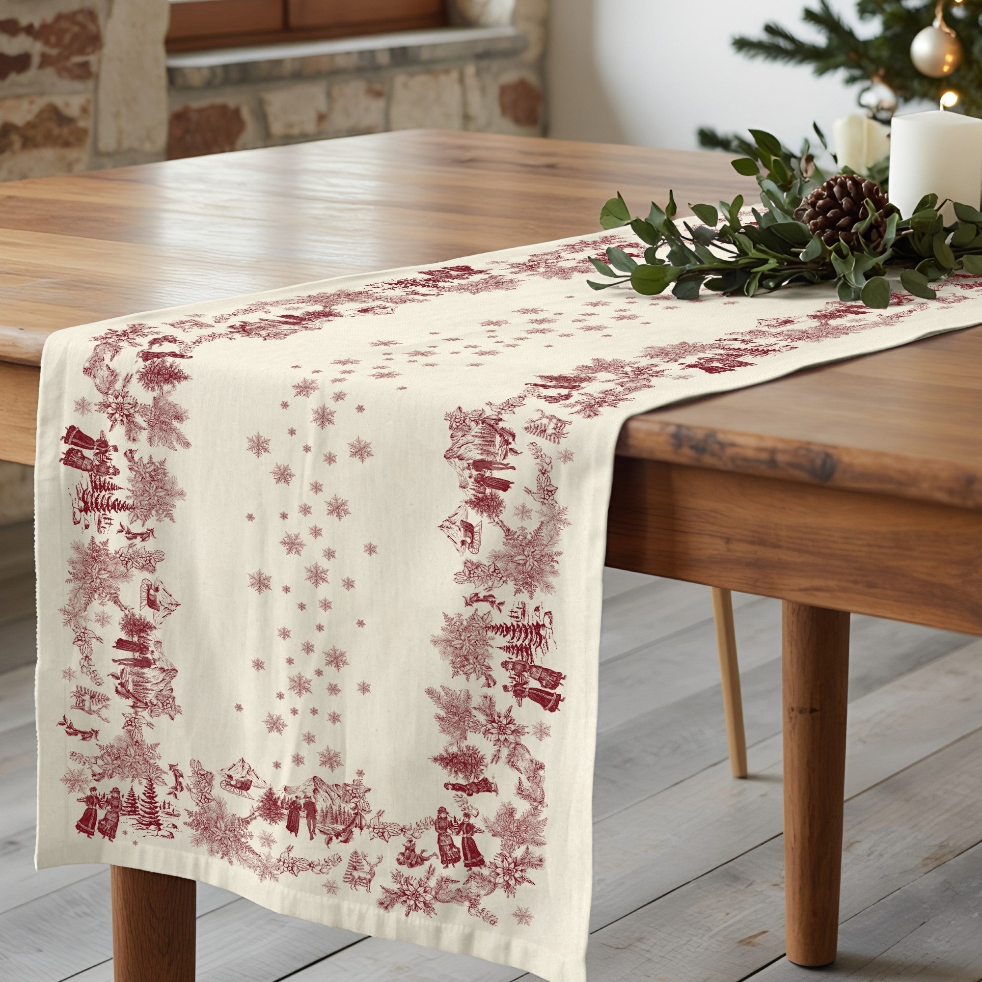 Camino de mesa Christmas New Toile