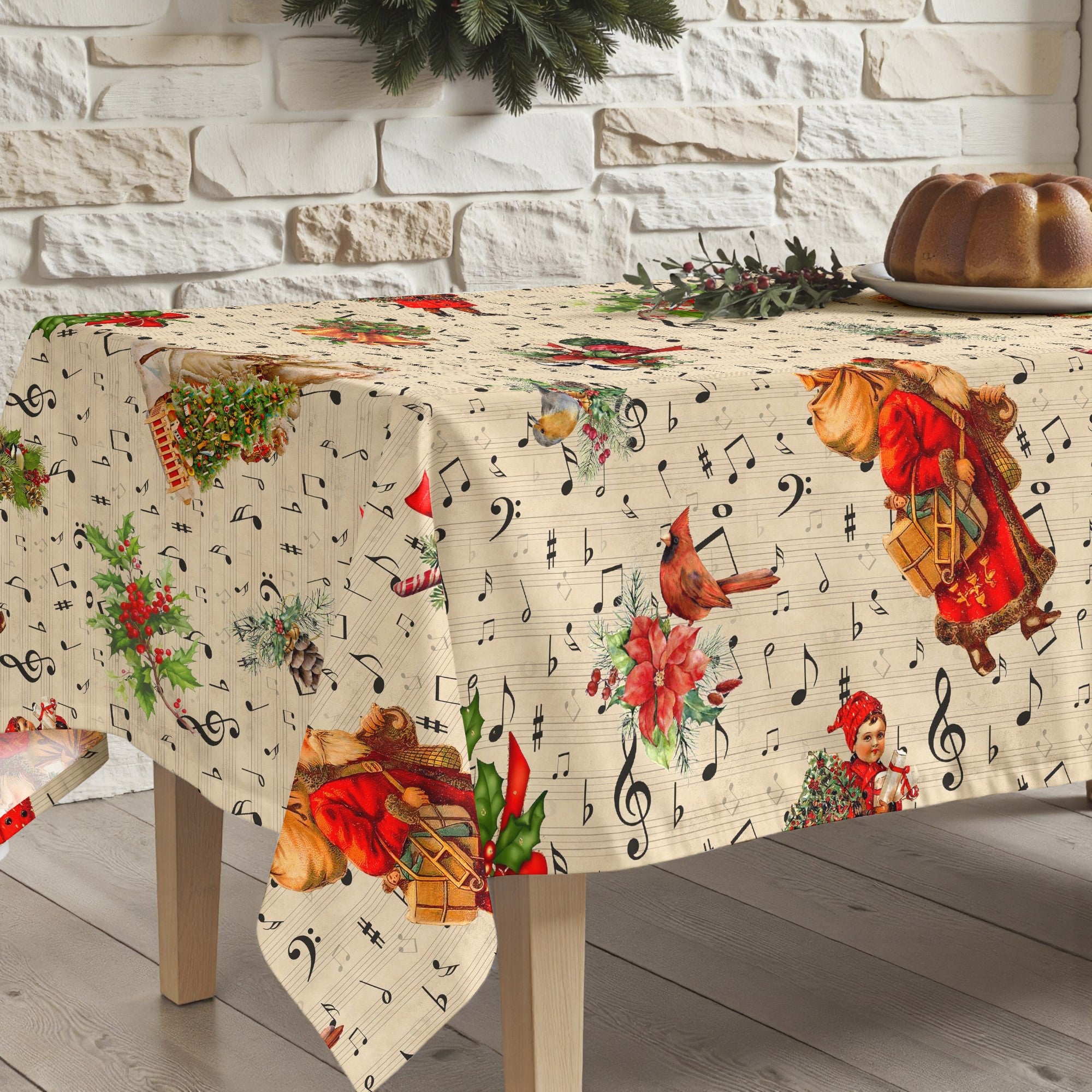 Nappe antitache Partitions Noël