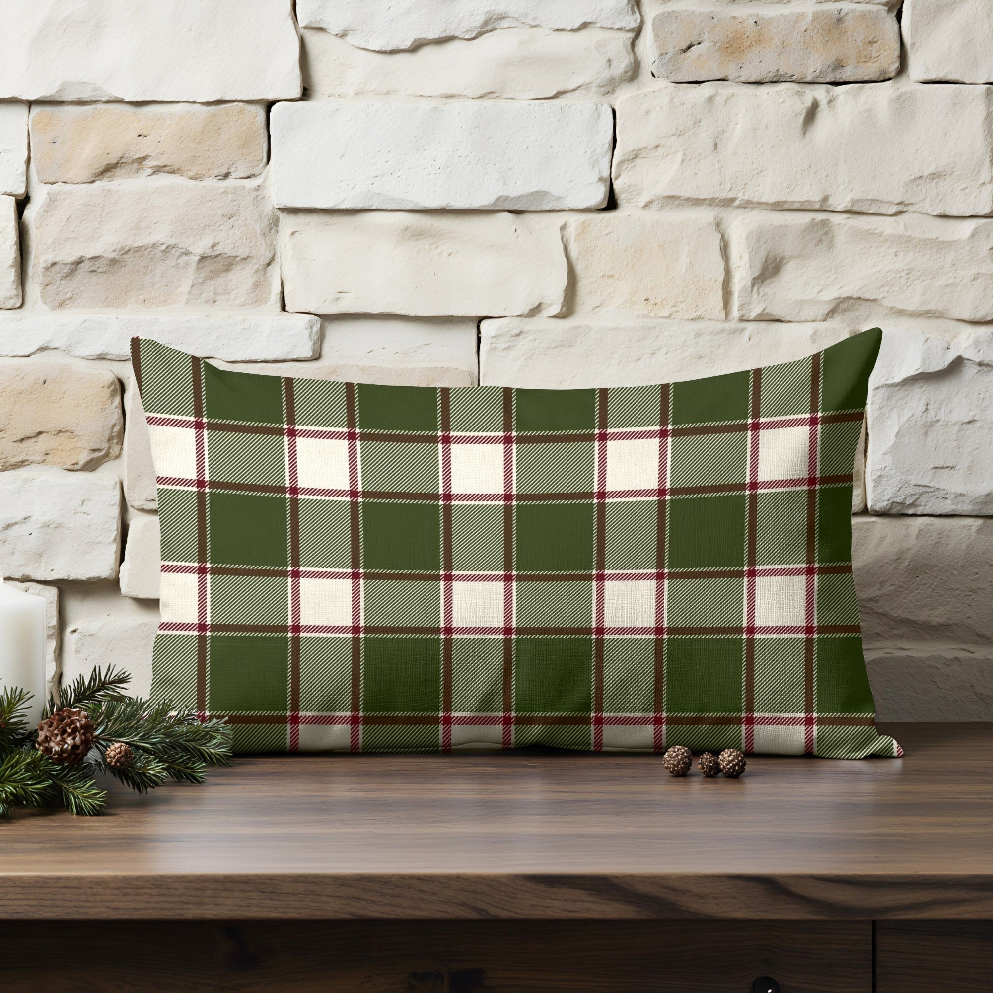 Funda de cojín 100% algodón Christmas Wish 11 30x50 cm