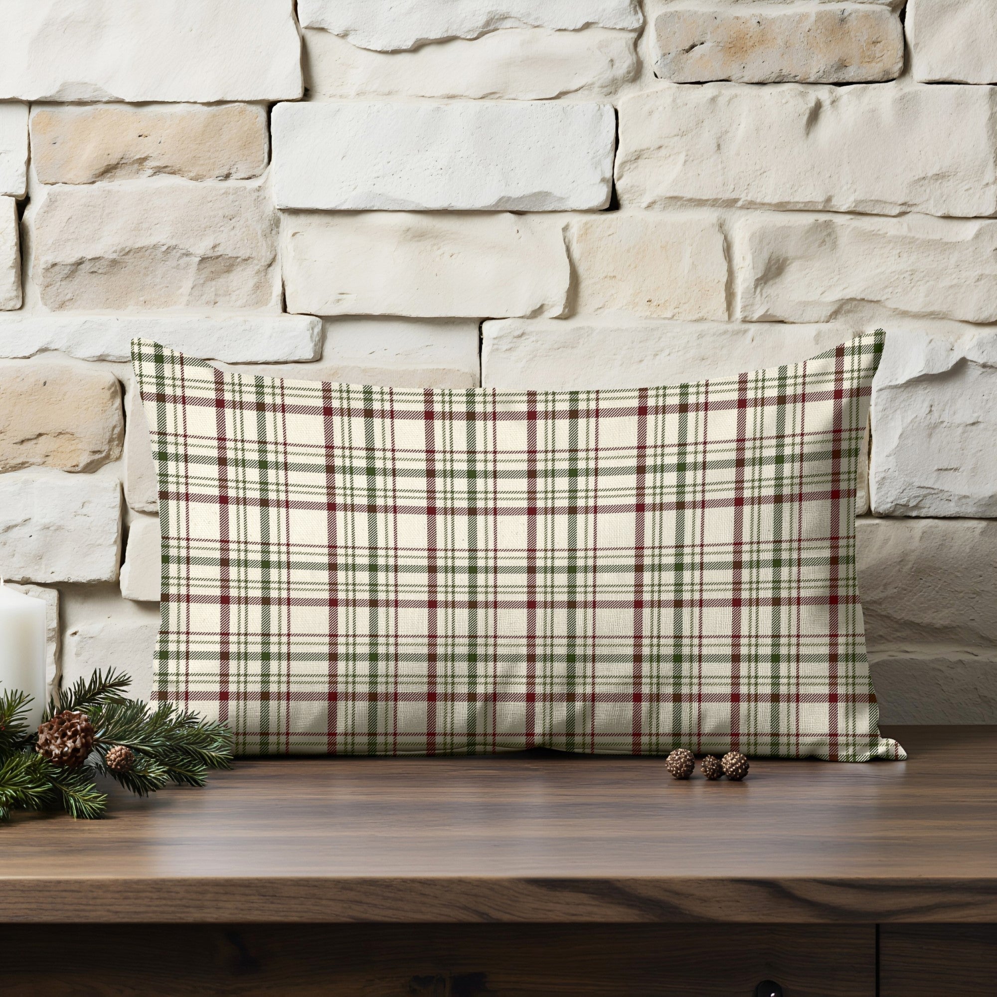 Funda de cojín 100% algodón Christmas Wish 12 30x50 cm