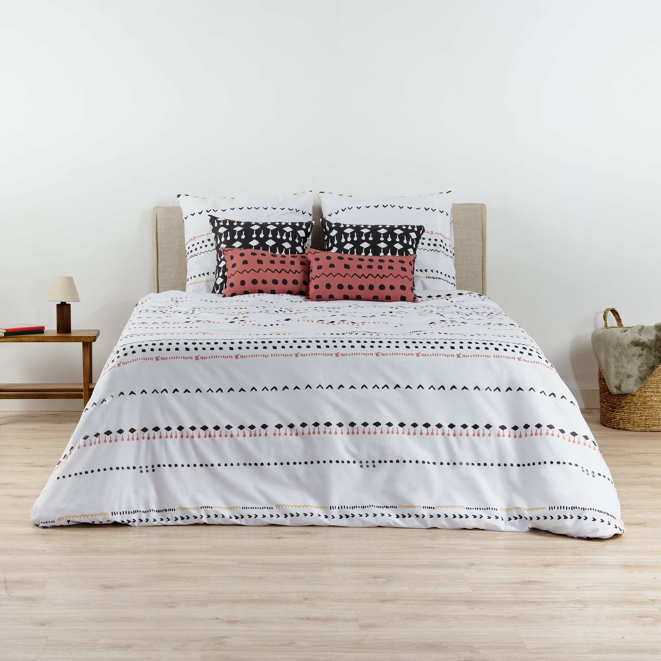 Duvet cover with bottle neck 100% cotton Kiel