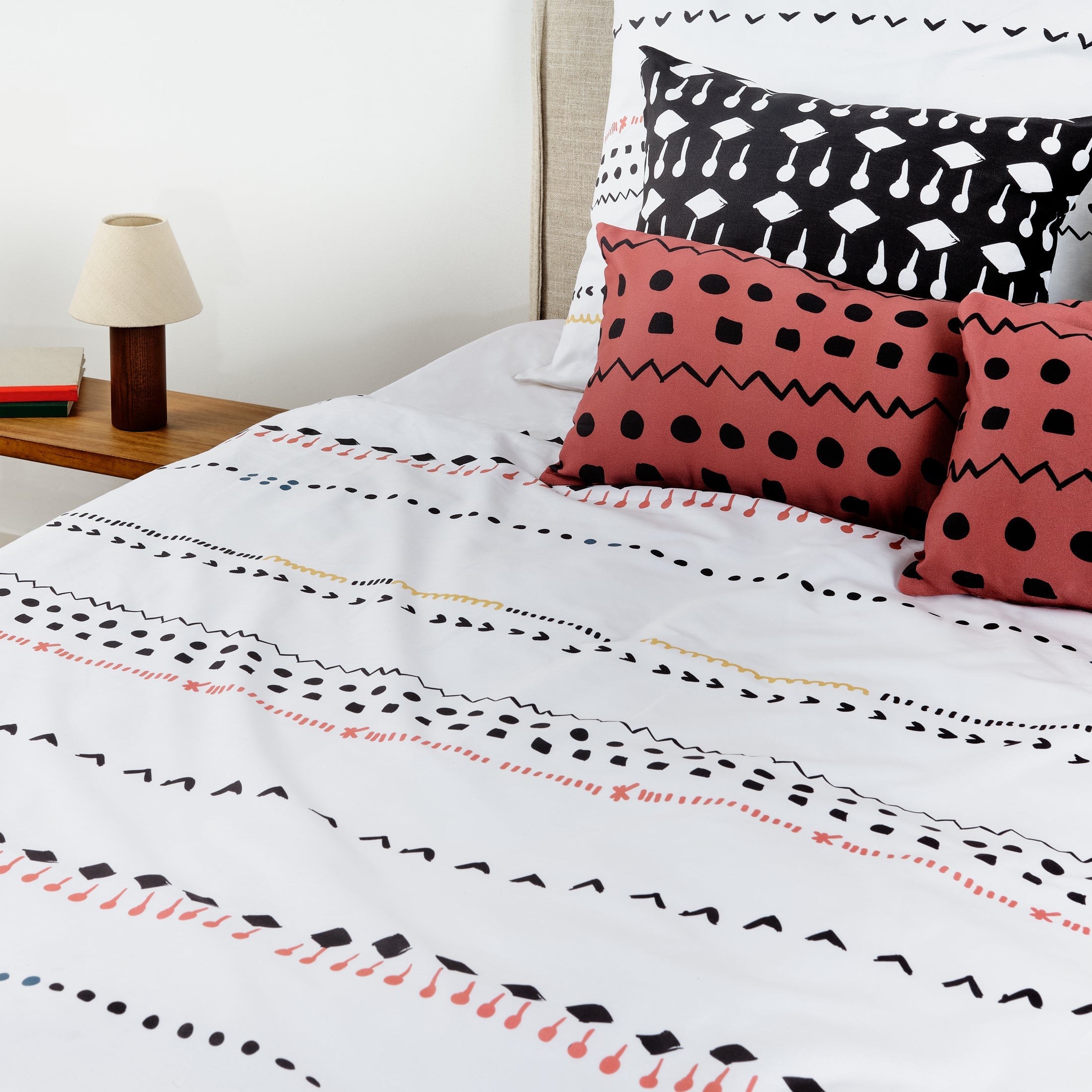 Duvet cover with bottle neck 100% cotton Kiel