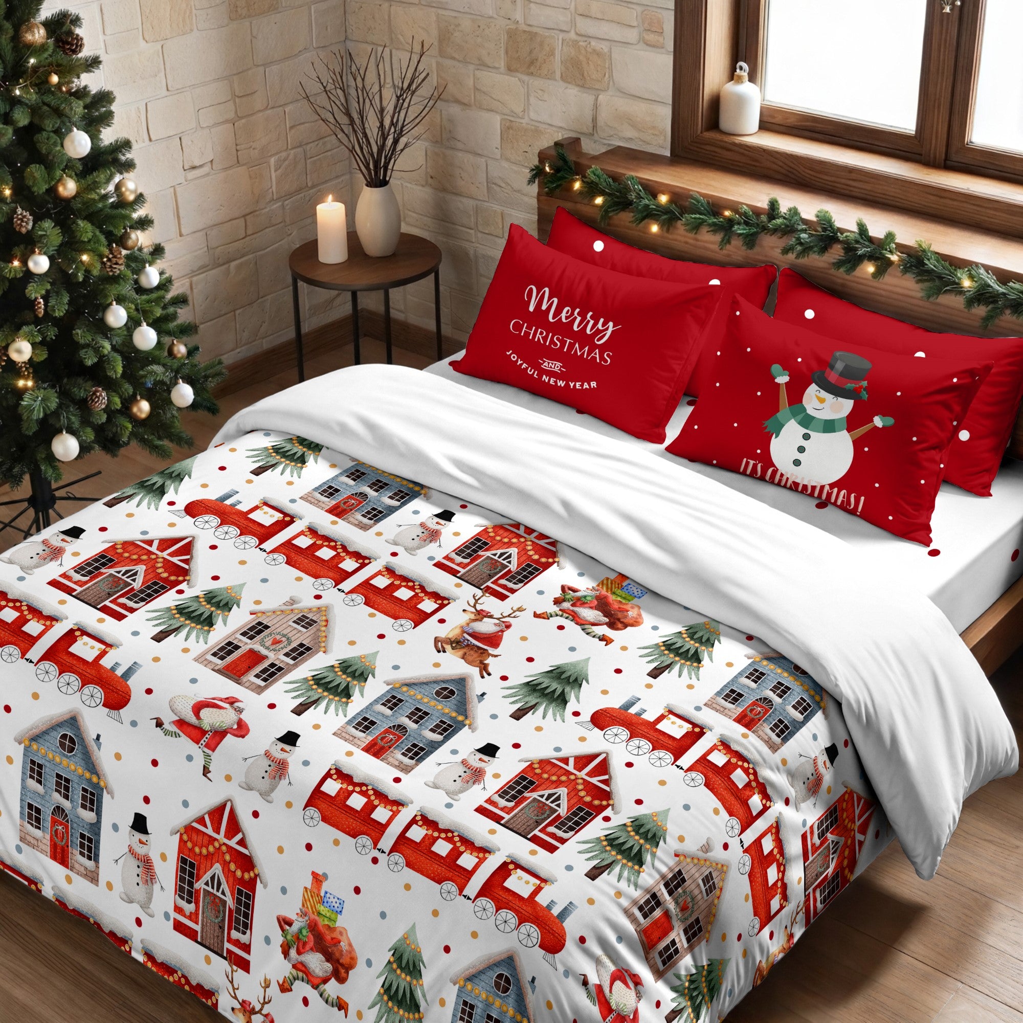 Housse de couette à clics 100% coton Laponia 12