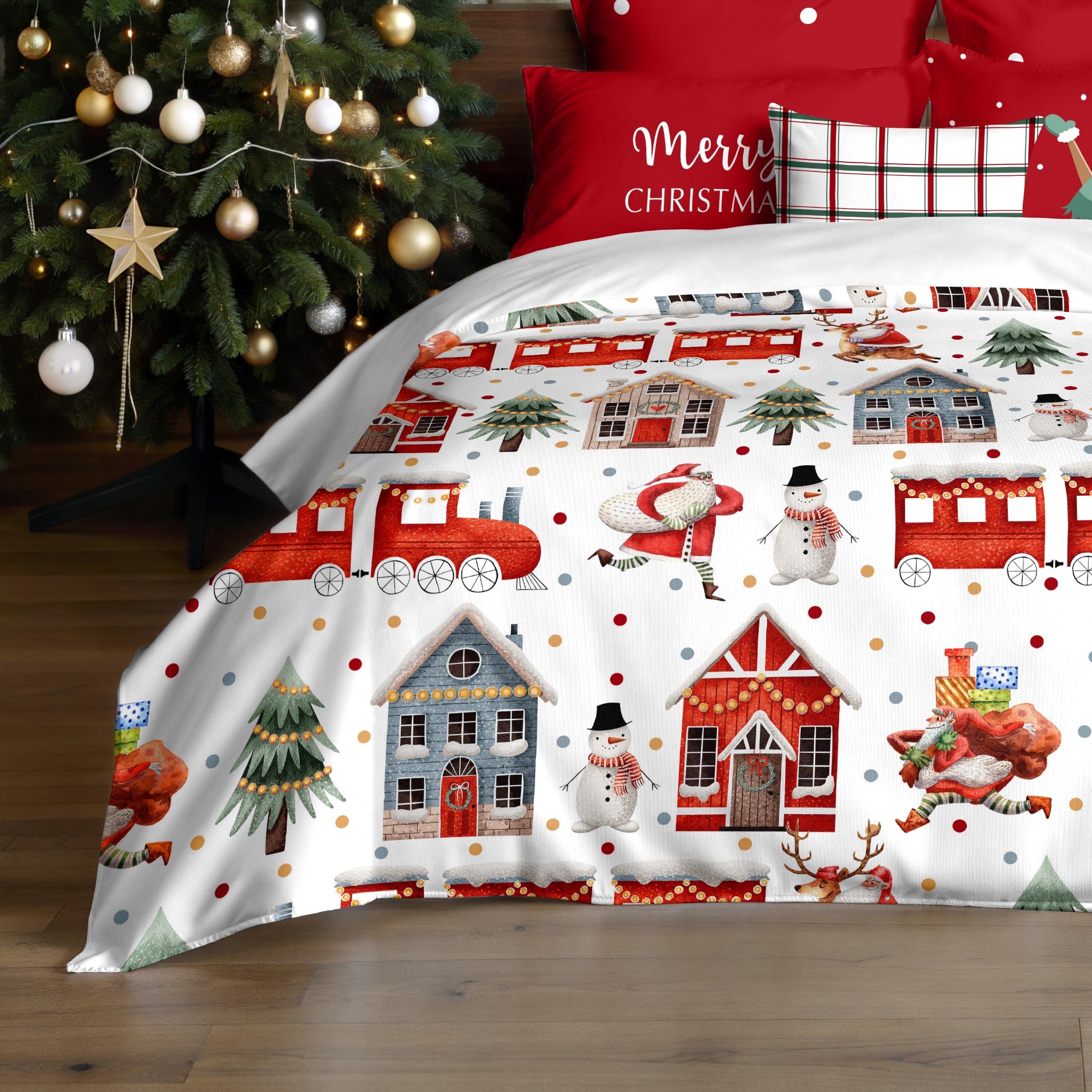 Housse de couette à clics 100% coton Laponia 12