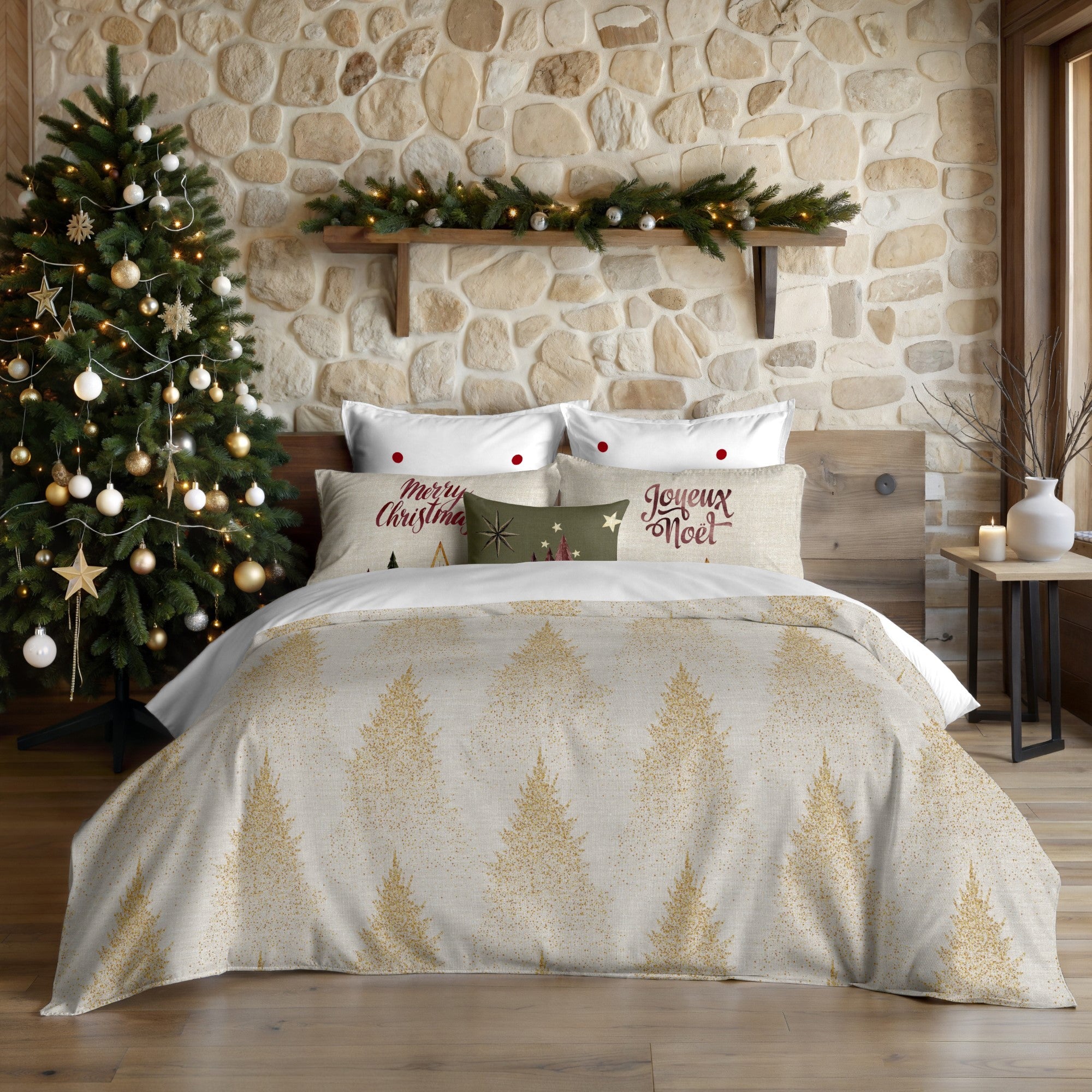 Housse de couette à clics 100% coton Laponia 14