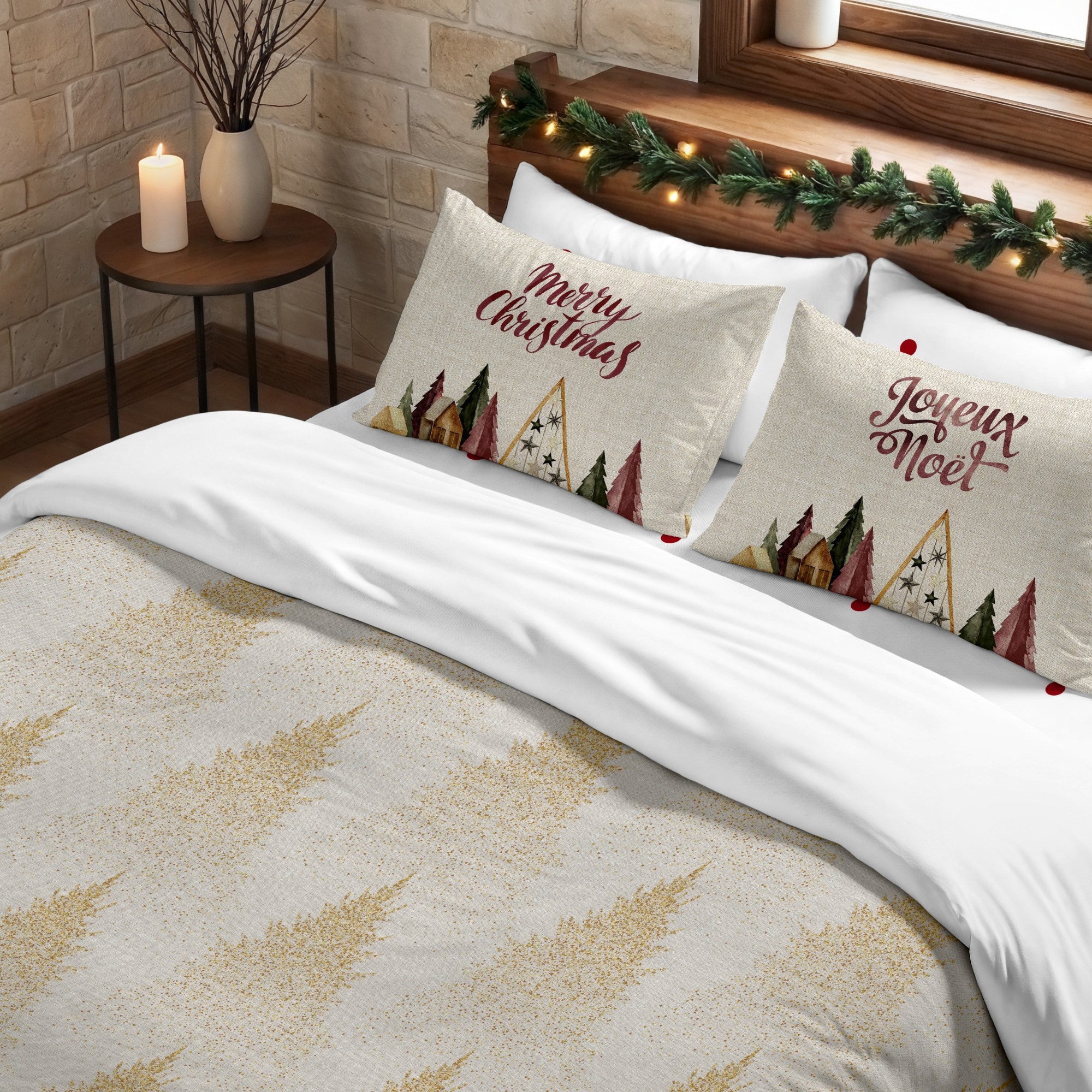 Housse de couette à clics 100% coton Laponia 14