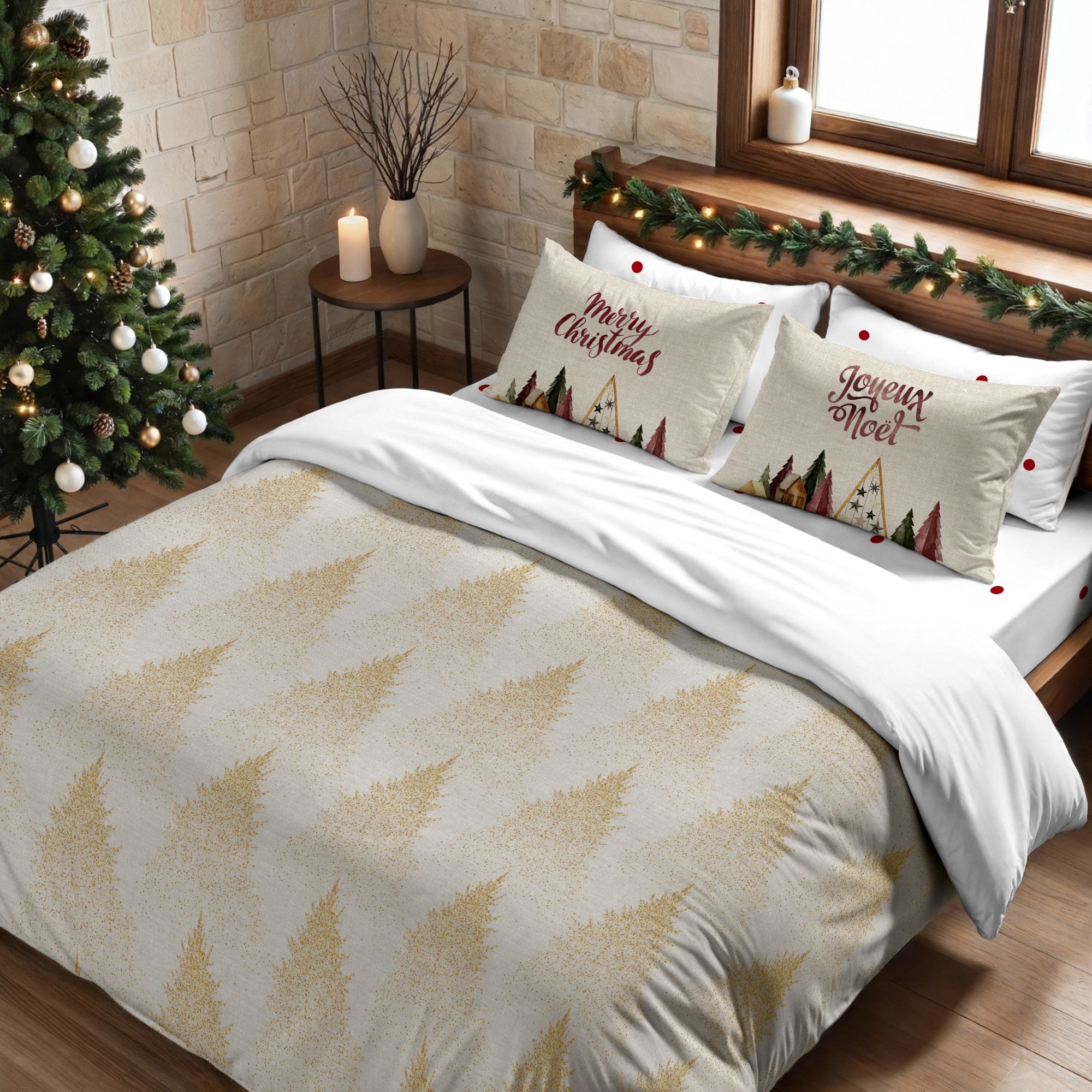 Housse de couette à clics 100% coton Laponia 14